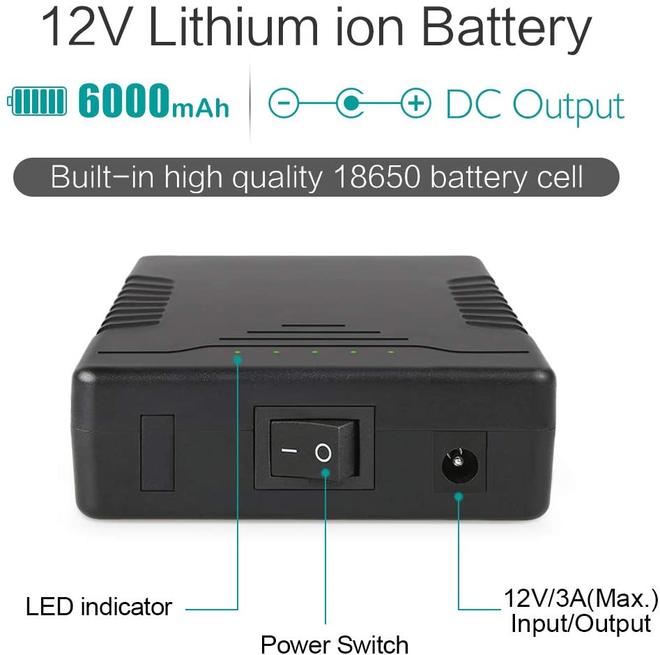 YABO YB1206000 12v 6000mah Lithium Ion Battery Pack