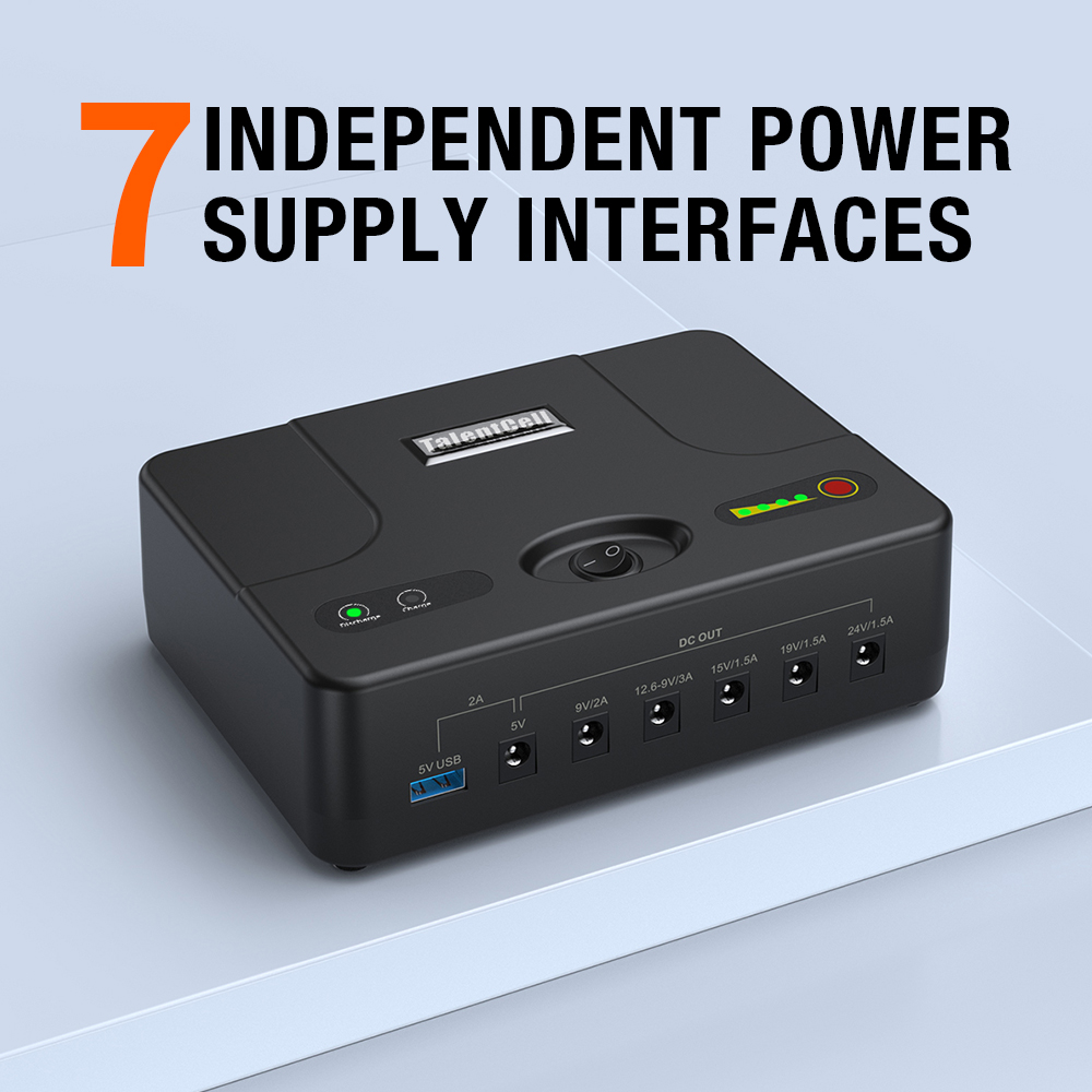 YABO SL3402-22 3,7 V 26400 mAh 97,68 Wh Mini UPS Αδιάλειπτη παροχή ενέργειας Συστοιχία μπαταριών ιόντων λιθίου με πολλαπλές εξόδους