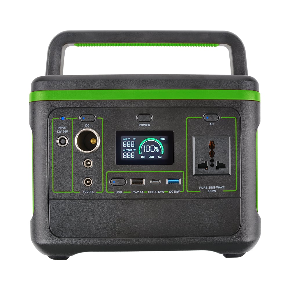 YABO SG600 600W Portable Power Station Pure Sine Wave AC Solar Panel Rechargeable Multi Power Bank Solar Generator