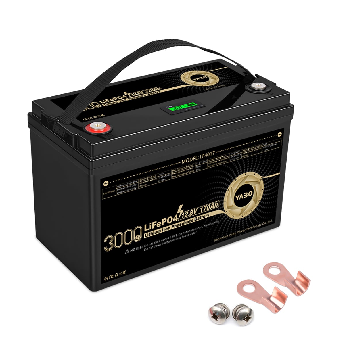 YABO 12V 170Ah LiFePO4 Battery