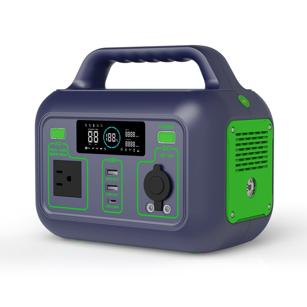 YABO Factory Supplier SG300 300W Portable Power Station Rechargeable Power Bank AC DC Charging Solar Generator