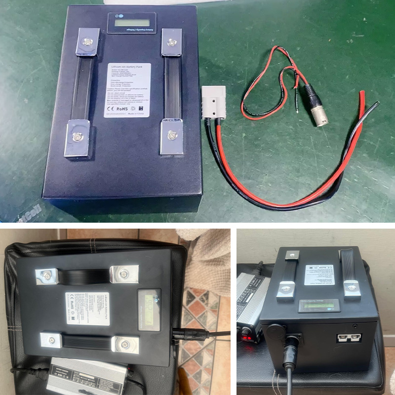 solució de paquet de bateries de liti ternari amb carcassa de xapa metàl·lica per a cadira de rodes 24V 40Ah