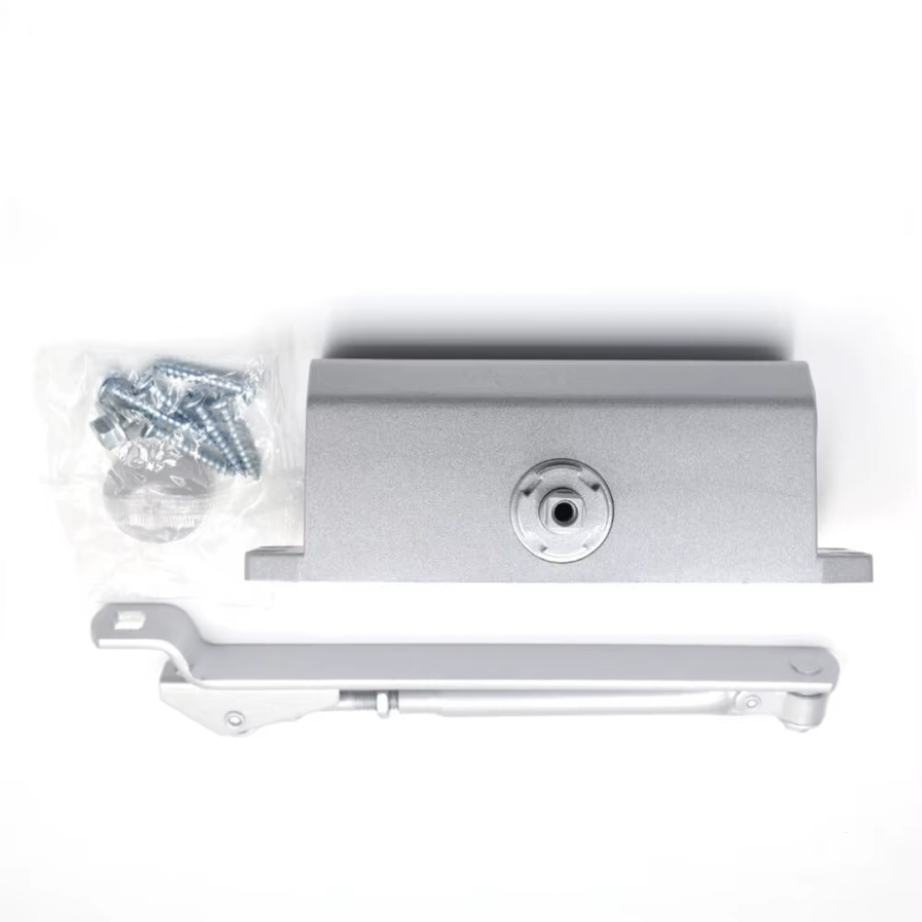 Heavy Duty Aluminum Hydraulic Door Closer - 25-55kg Capacity, 2-Speed Adjustable, Commercial Grade