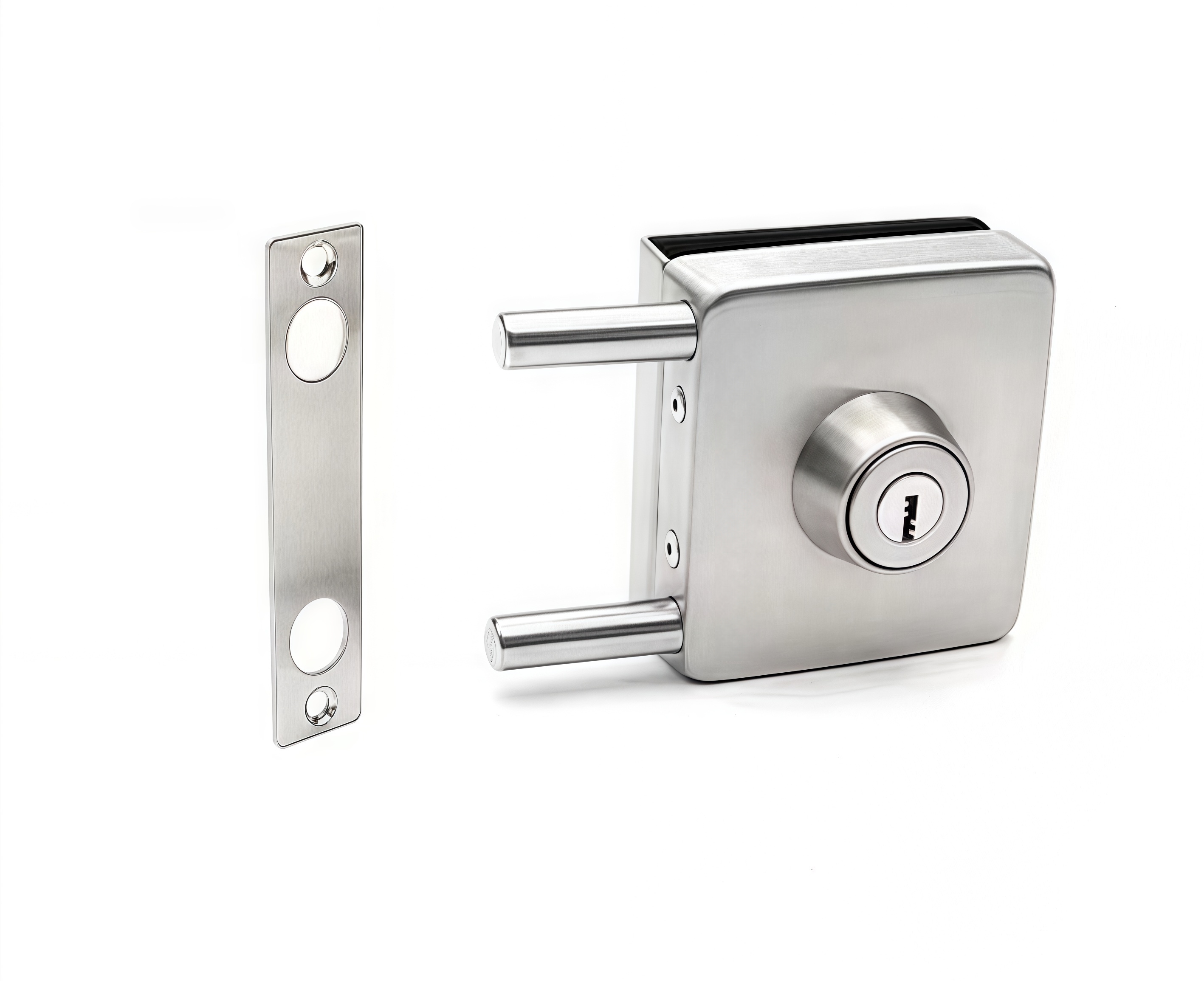 New Design Glass Door Bolt Lock Glass Shower Screen Lock Glass Door Bottom Lock