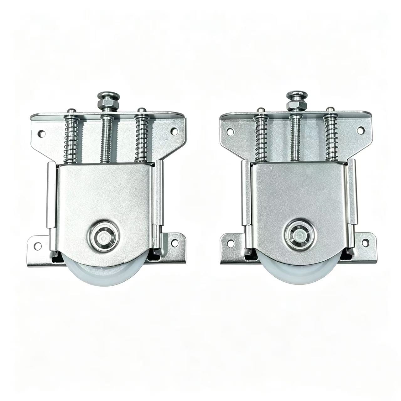 Universal Wardrobe Pulley Set – 48mm Diameter – Top & Bottom Same Wheel – Silver-White Aesthetic – For Door Manufacturers & Traders | TL-WP14