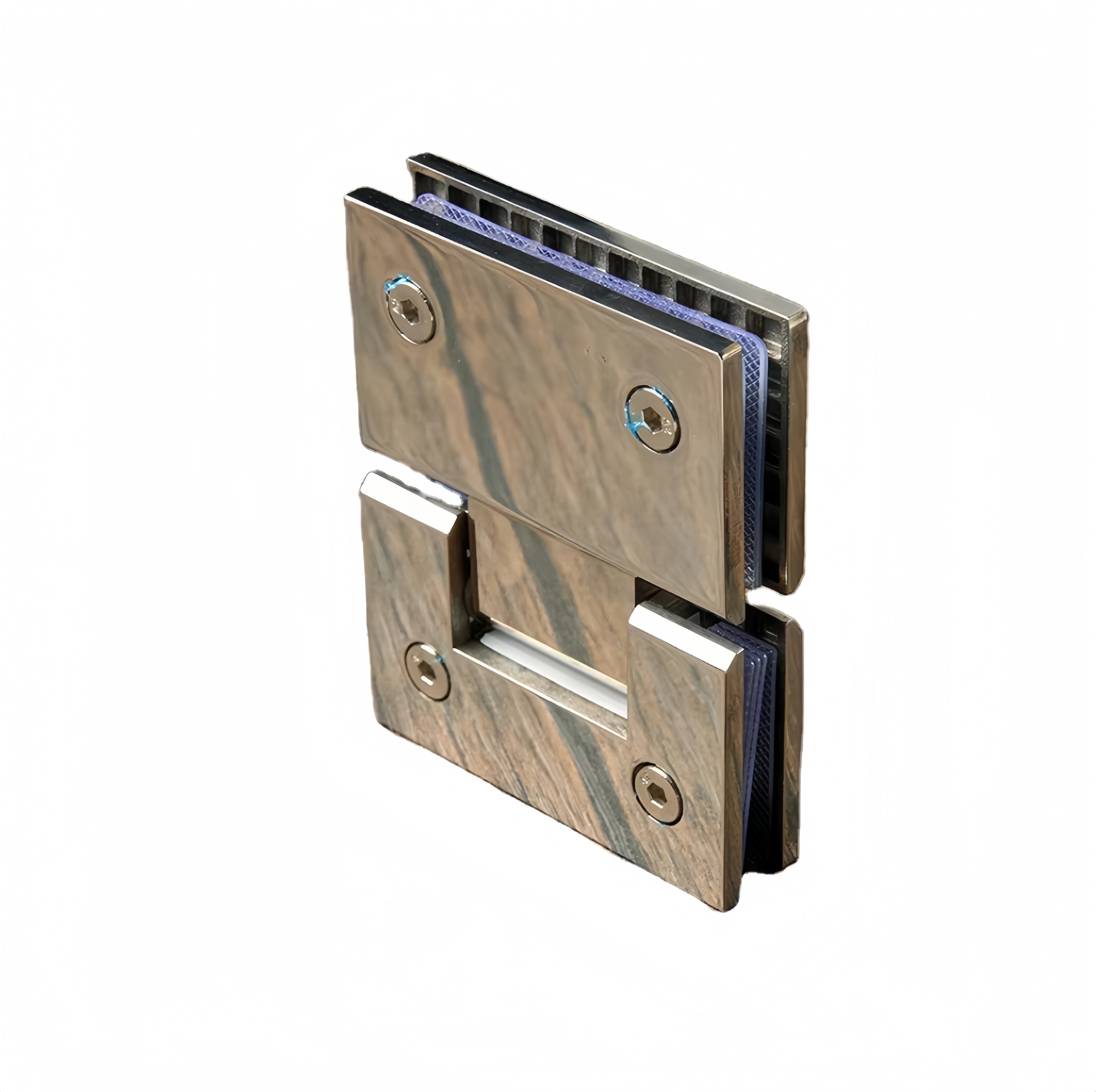 Shower Glass Door Hinge Stainless Steel Wall Mount Geneva H Back Plate Hinge
