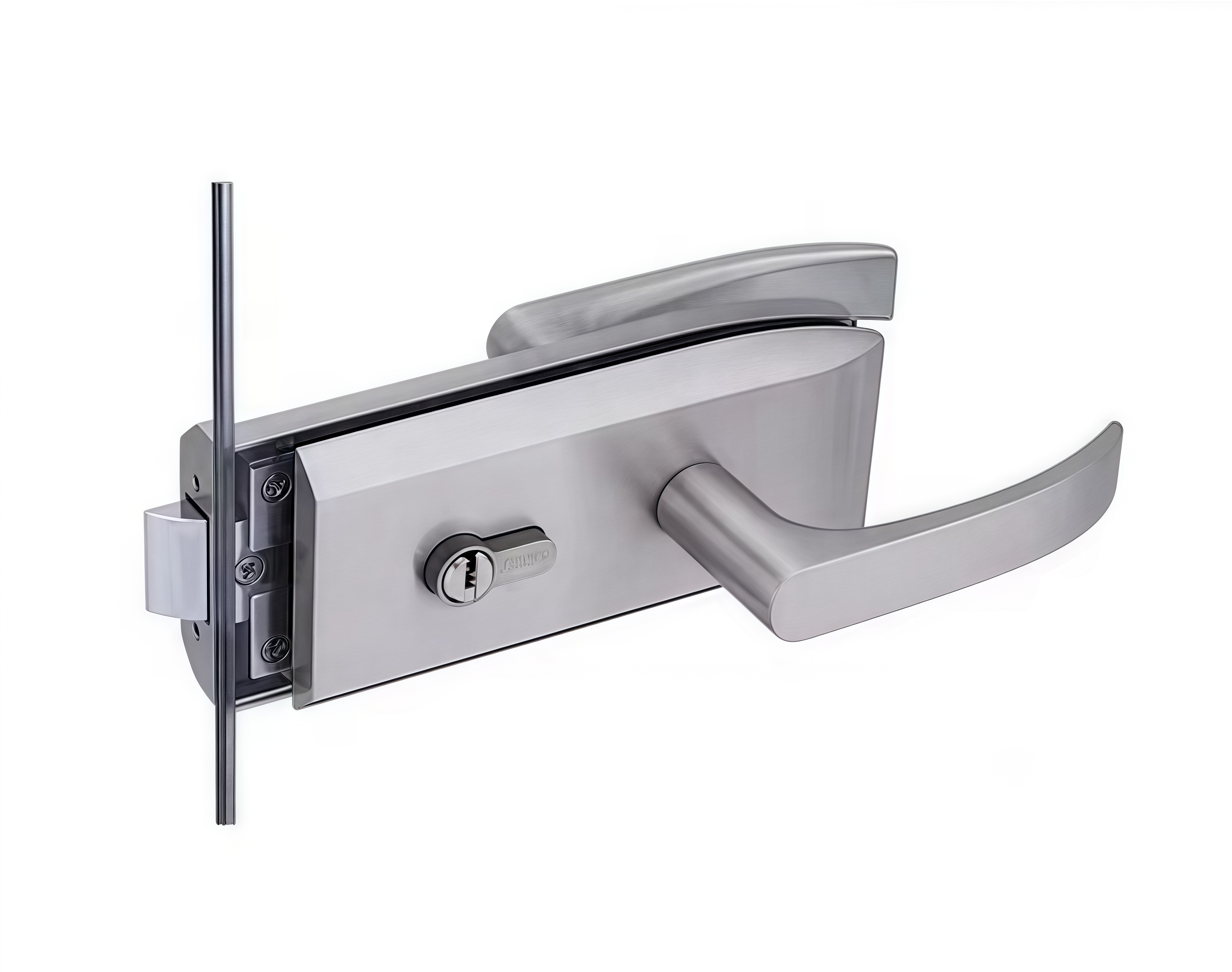 Factory Direct Price Good Prices Zinc Alloy Glass Handle Lock for Office Door Glass Door Lock