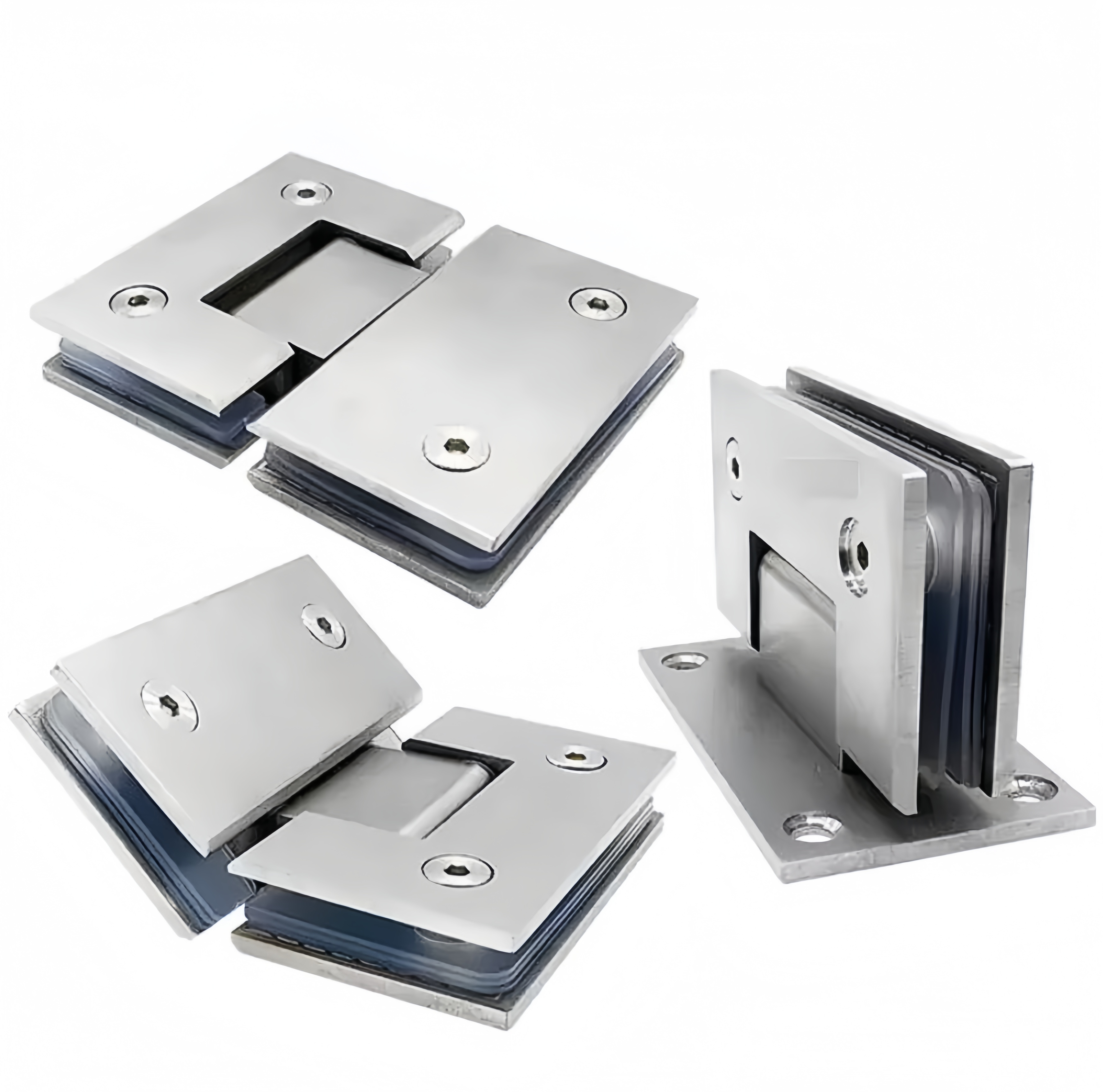 Modern Stainless Steel Square Tube Glass Aluminium Door Handled Interior Exterior Glass Hardware Pull Door Handle