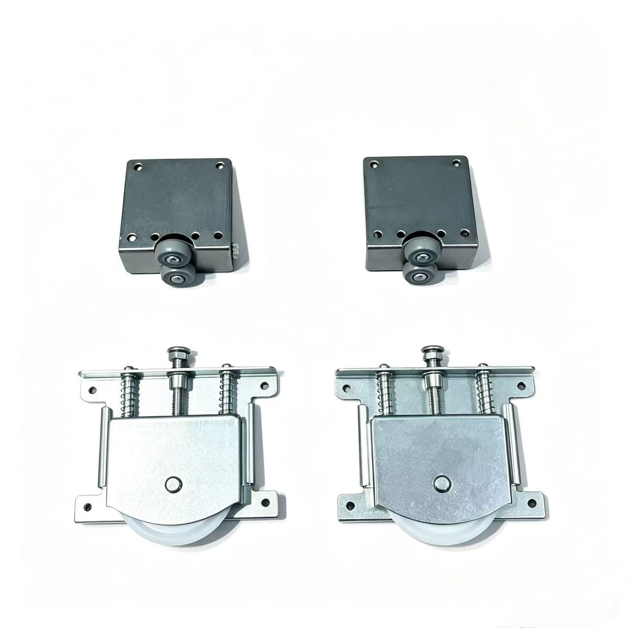 Wardrobe Sliding Door Rollers Hardware Kit – 60mm Large Bottom Wheels Top & Bottom Set | TL-WP1608