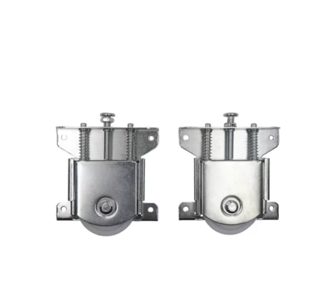 Heavy Duty Sliding Wardrobe Door Rollers - Zinc Alloy Track Wheels for Hotel & Apartment Use
