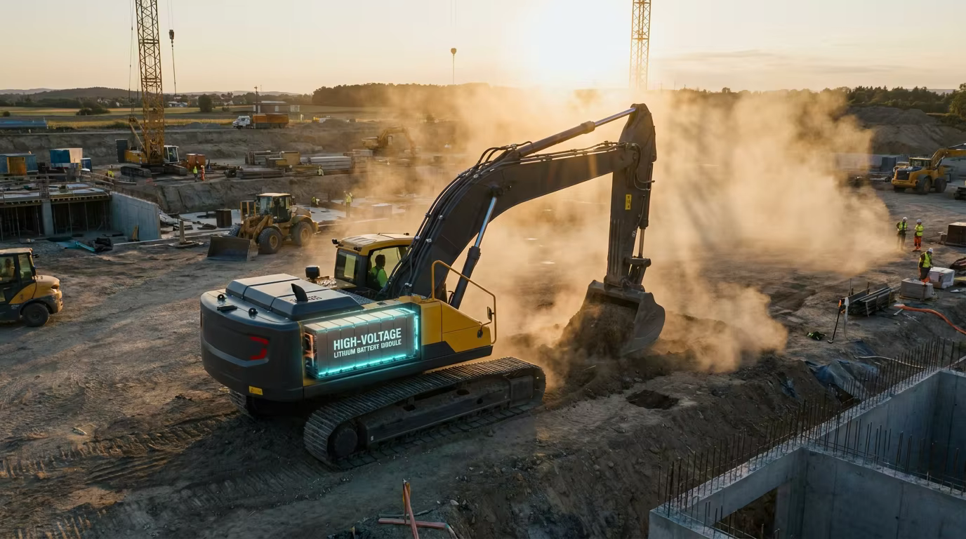 Why Construction Machinery Is Going Electric: The Rise of High-Voltage Battery Systems