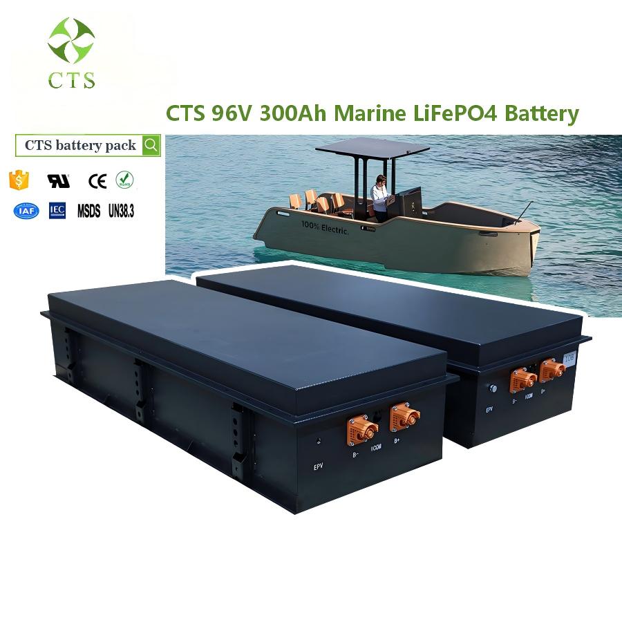 CTS 96V 300Ah LiFePO4 Battery for Solar-Electric Yachts in Europe