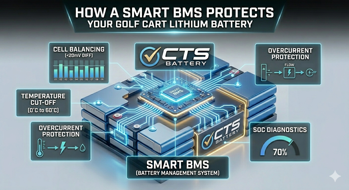How Does a Smart BMS Protect Your Golf Cart Lithium Battery? The Technical Deep Dive