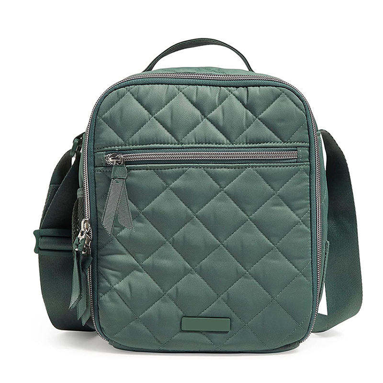 Which puffy bag material is water-resistant?