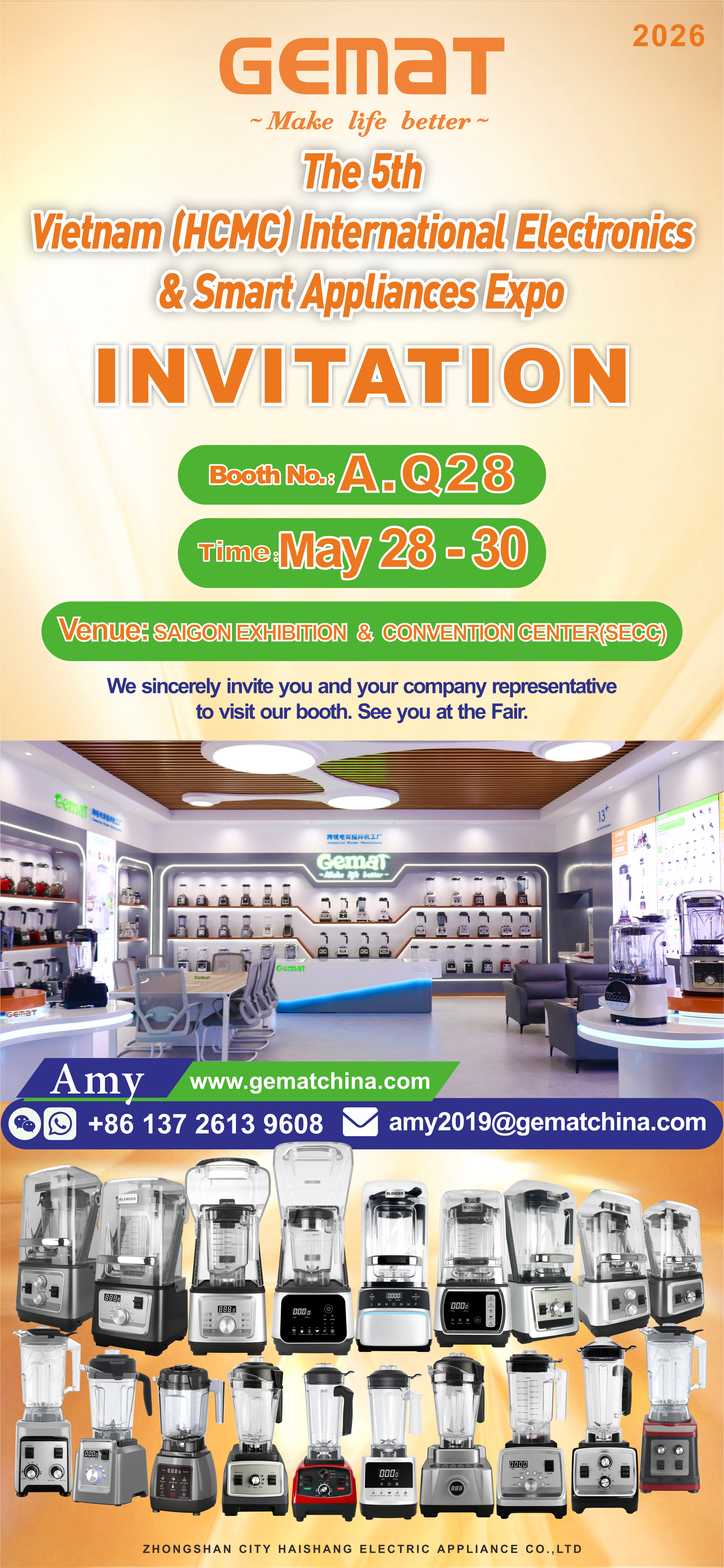 GEMAT BLENDER Achieves Big Orders at May Vietnam Exhibition with Full Customer Satisfaction