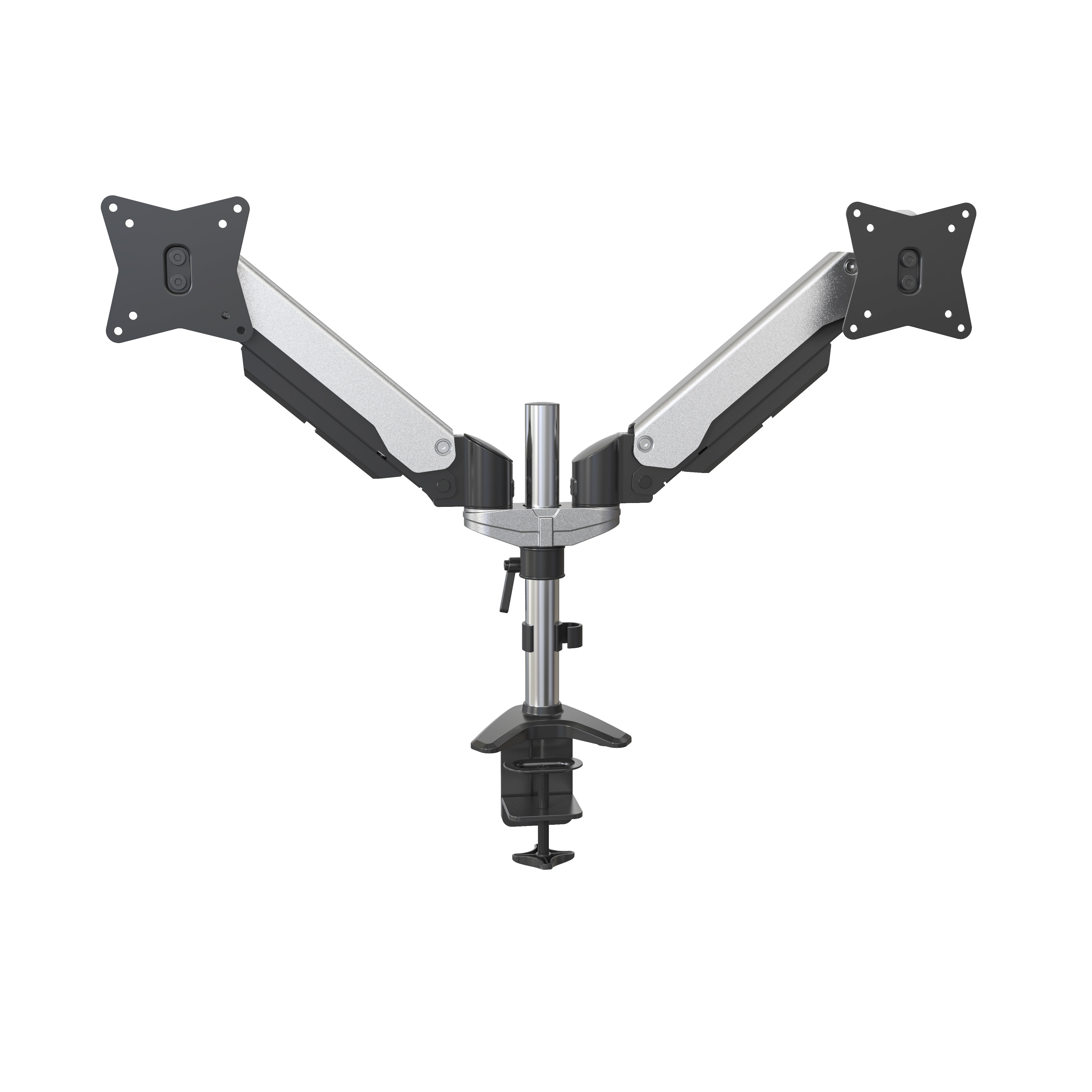 Dudukan Ganda Tahan Lama dengan Gas Spring dan Fitur Hover Bebas serta Manajemen Kabel – V-MOUNTS VM-GA22
