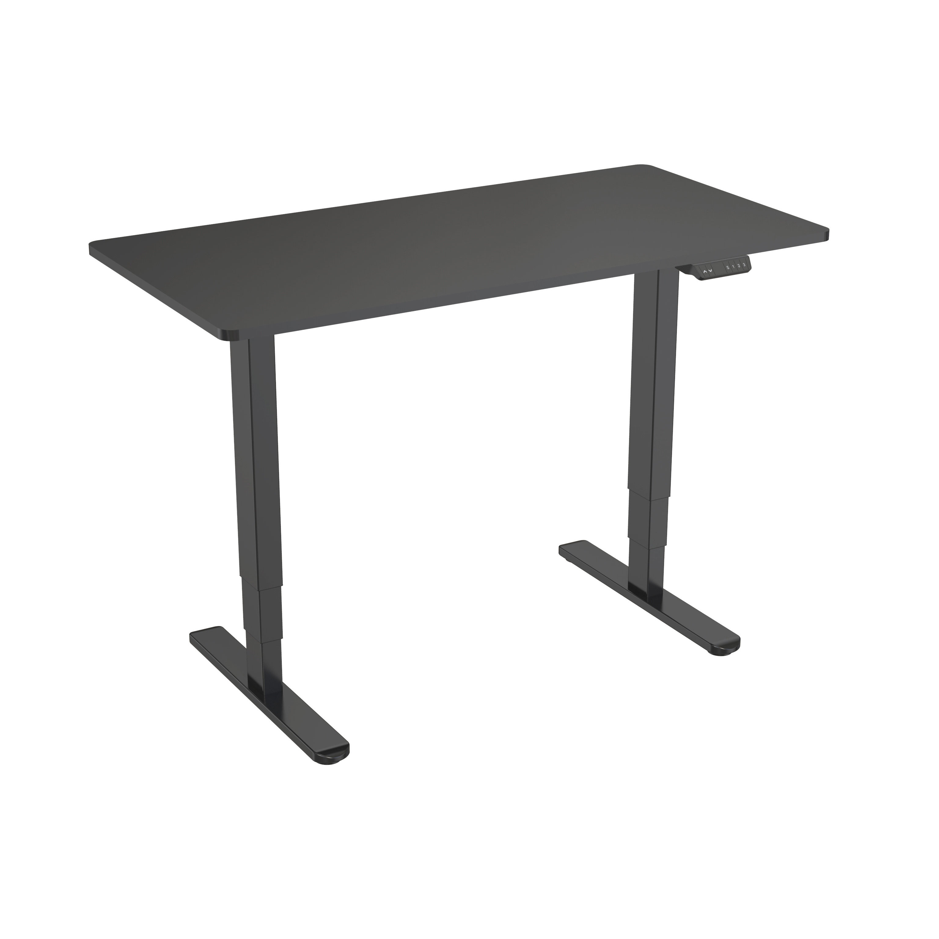 Dual Motor Height Adjustable Desk for Office & Home with 3-Stage Rectangular Legs – V-MOUNTS JSD2-02-D-1P