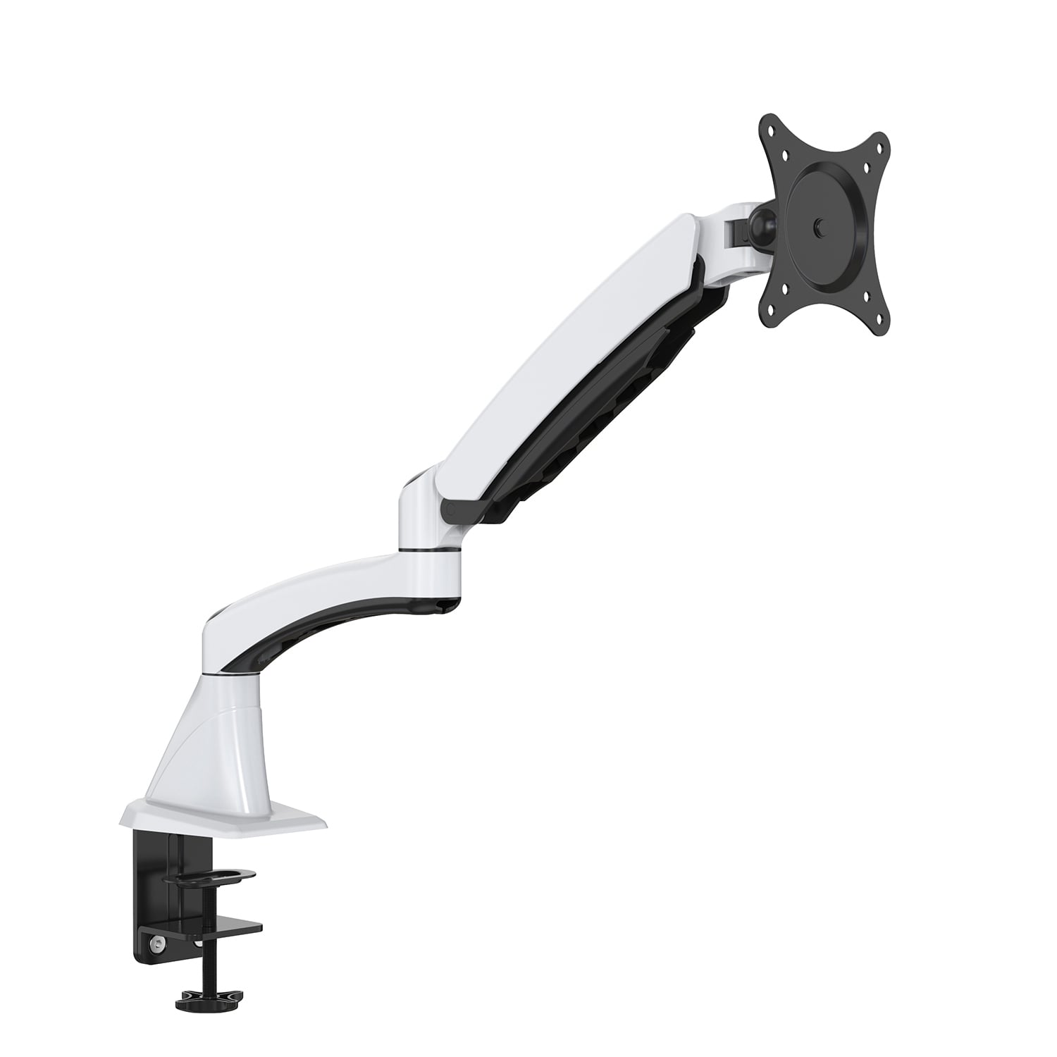 Adjustable Mechanical Spring Monitor Arm for 15–27'' Screens – V-MOUNTS VM-DS112F-E