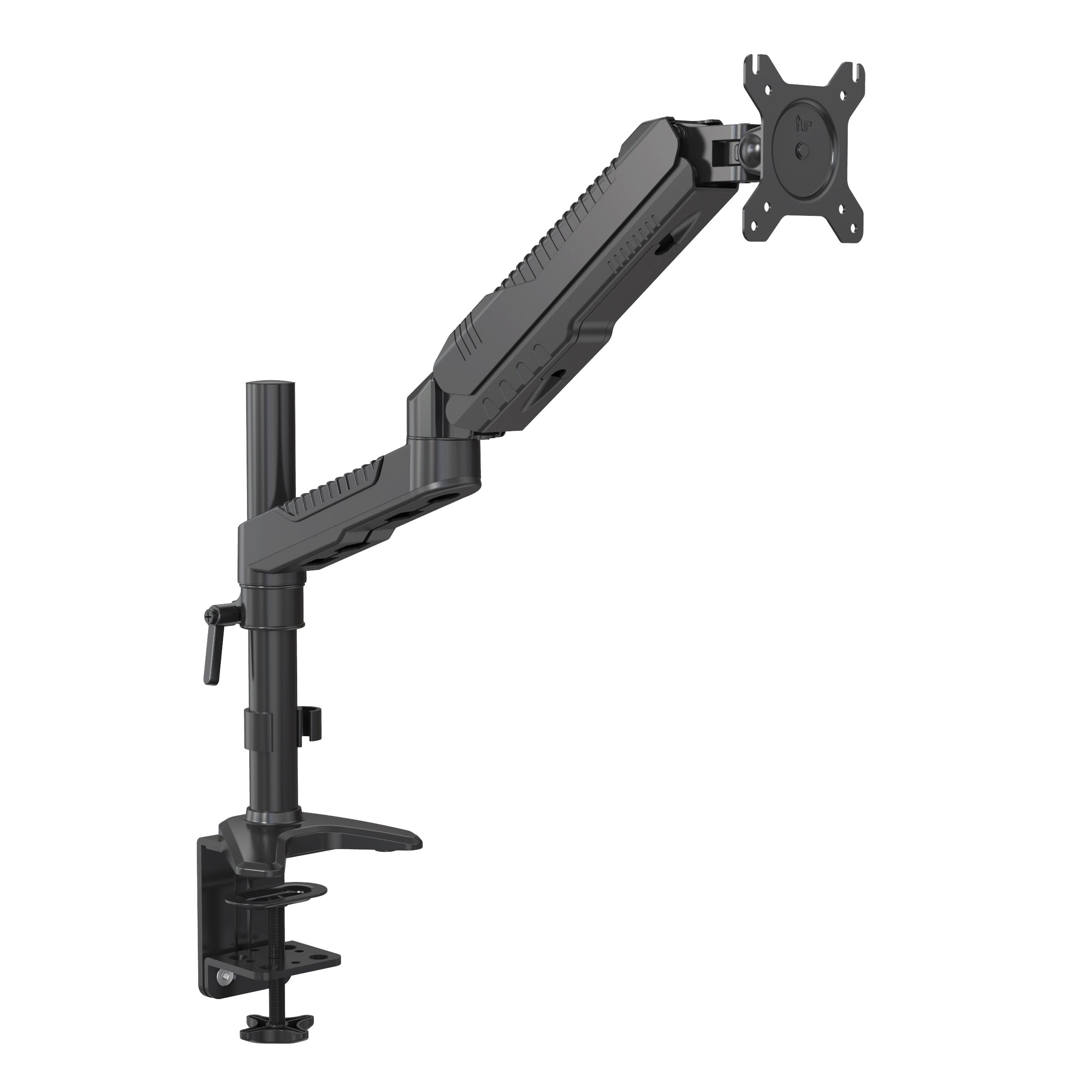 Support à Moniteur Unique à Ressort à Gaz avec Gestion Intégrée des Câbles pour Usage de Bureau V-MOUNTS VM-GC112D