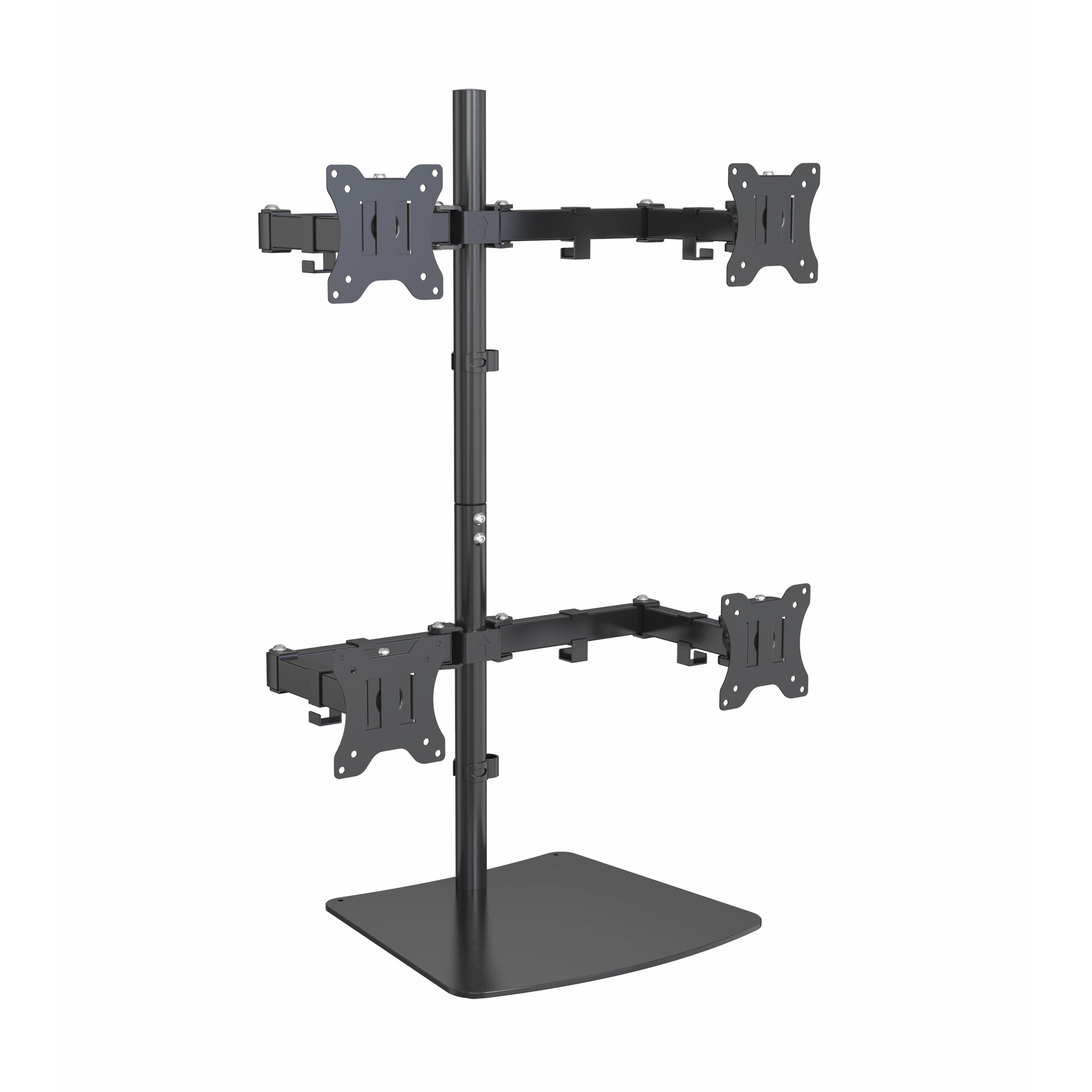 حامل قائم بذاته قابل لتعديل الارتفاع لأربع شاشات V-MOUNTS VM-D58S