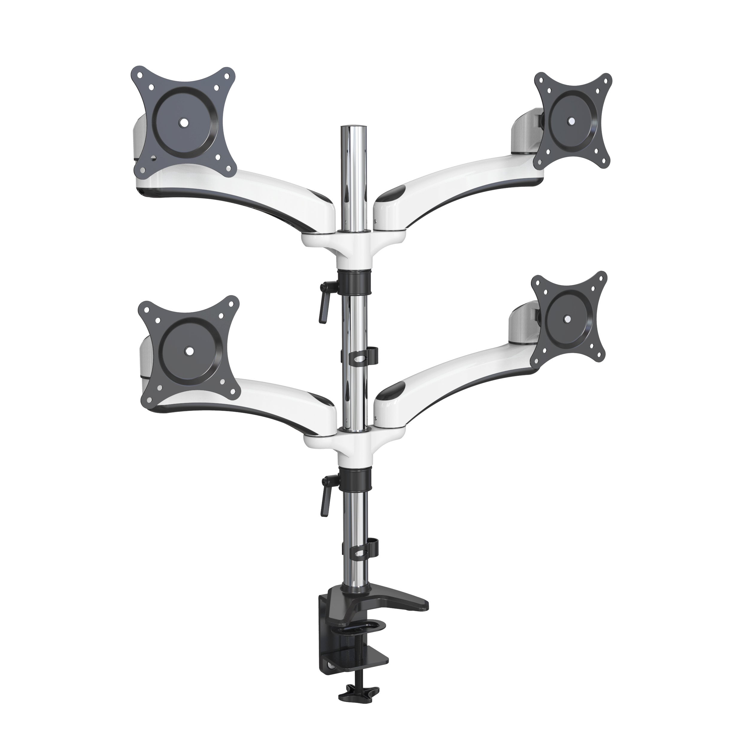 Full Motion Dual Monitor Desk Mount Stand with Cable Management – V-MOUNTS VM-FE144D