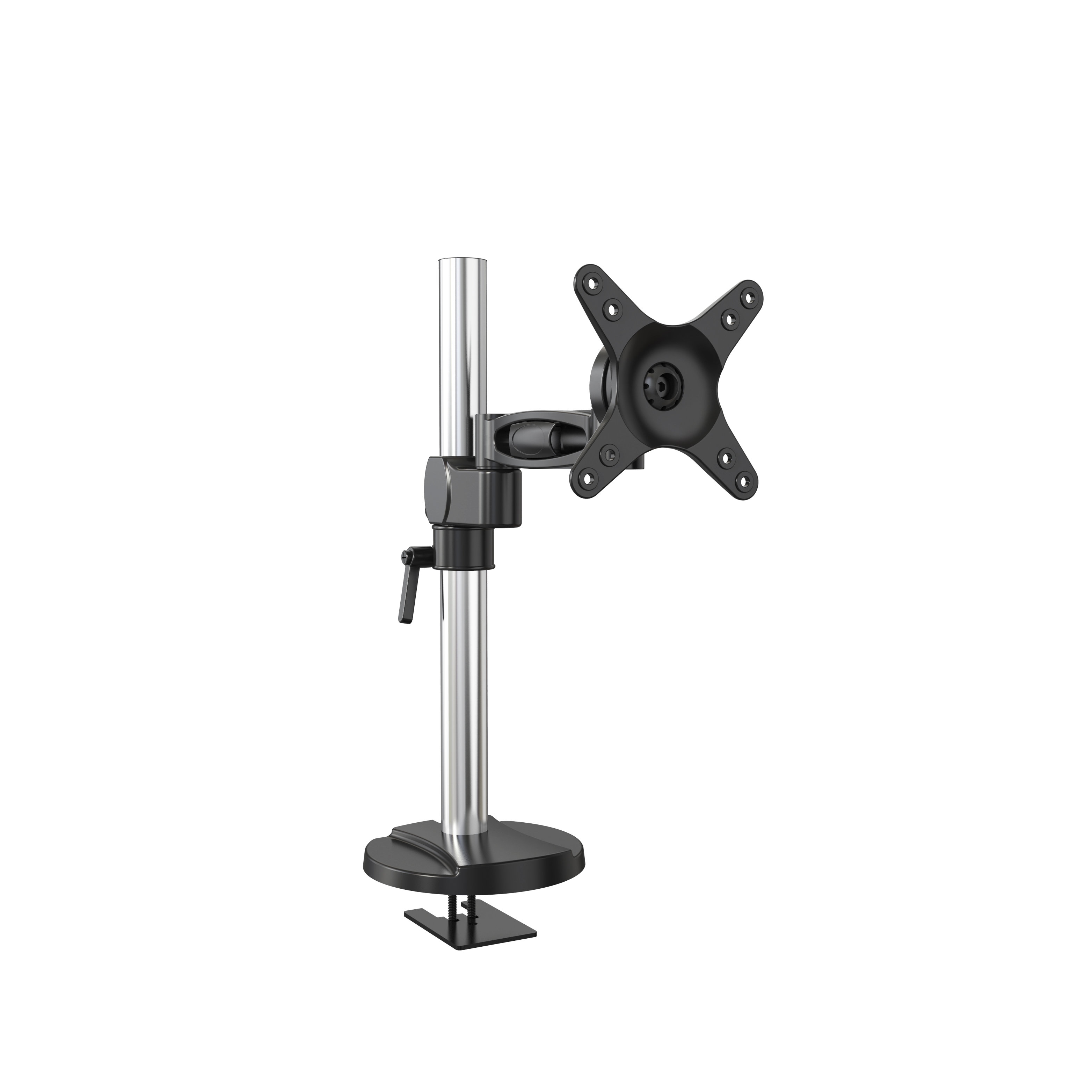 Kablo Yönetimi Sistemi ile Tekli Monitör Kolu Masa Üstü Montaj - V-MOUNTS VM-D12