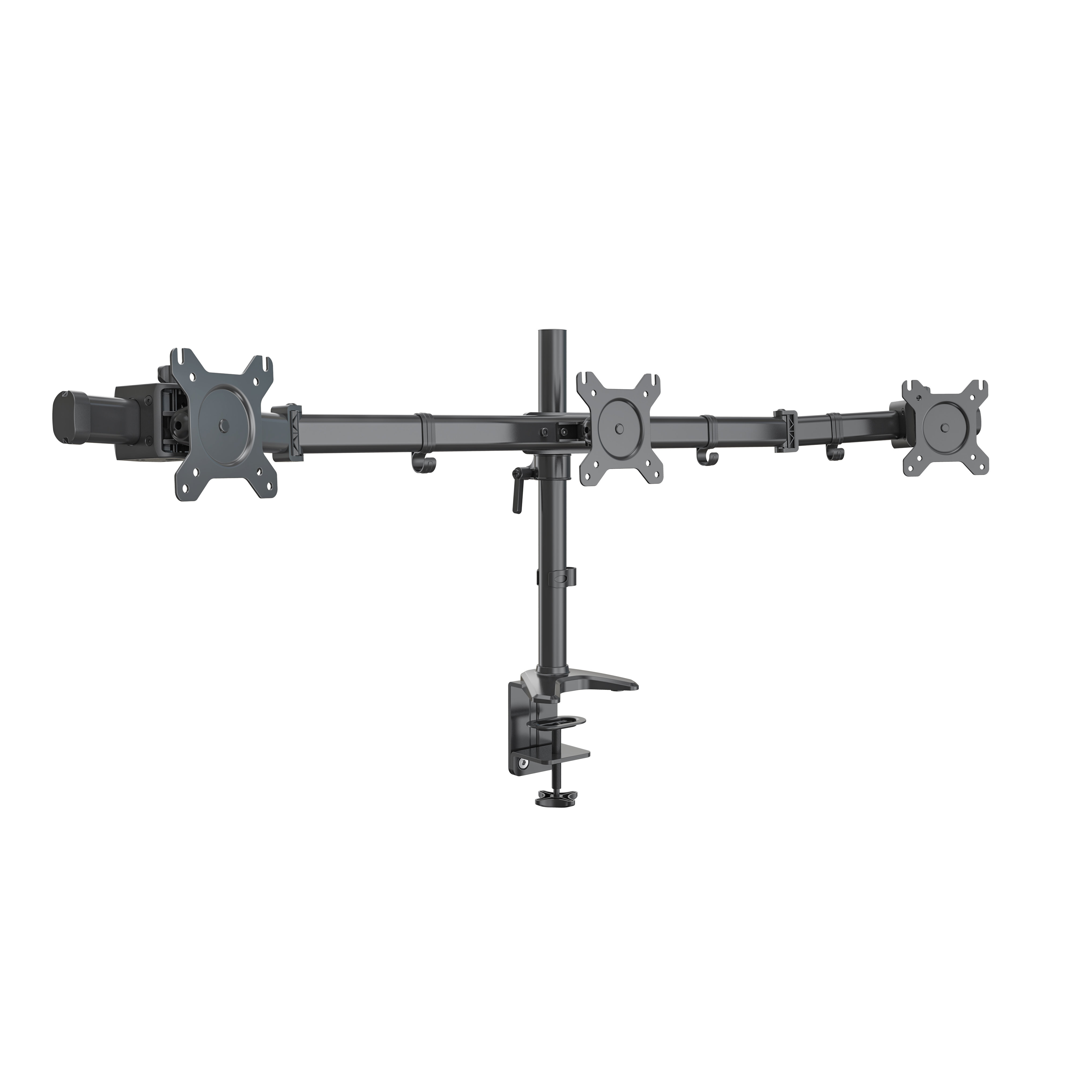 Triple Monitor Arm Stand for 13-27” Screens, Adjustable Mount with Cable Management – V-MOUNTS VM-MP330CL