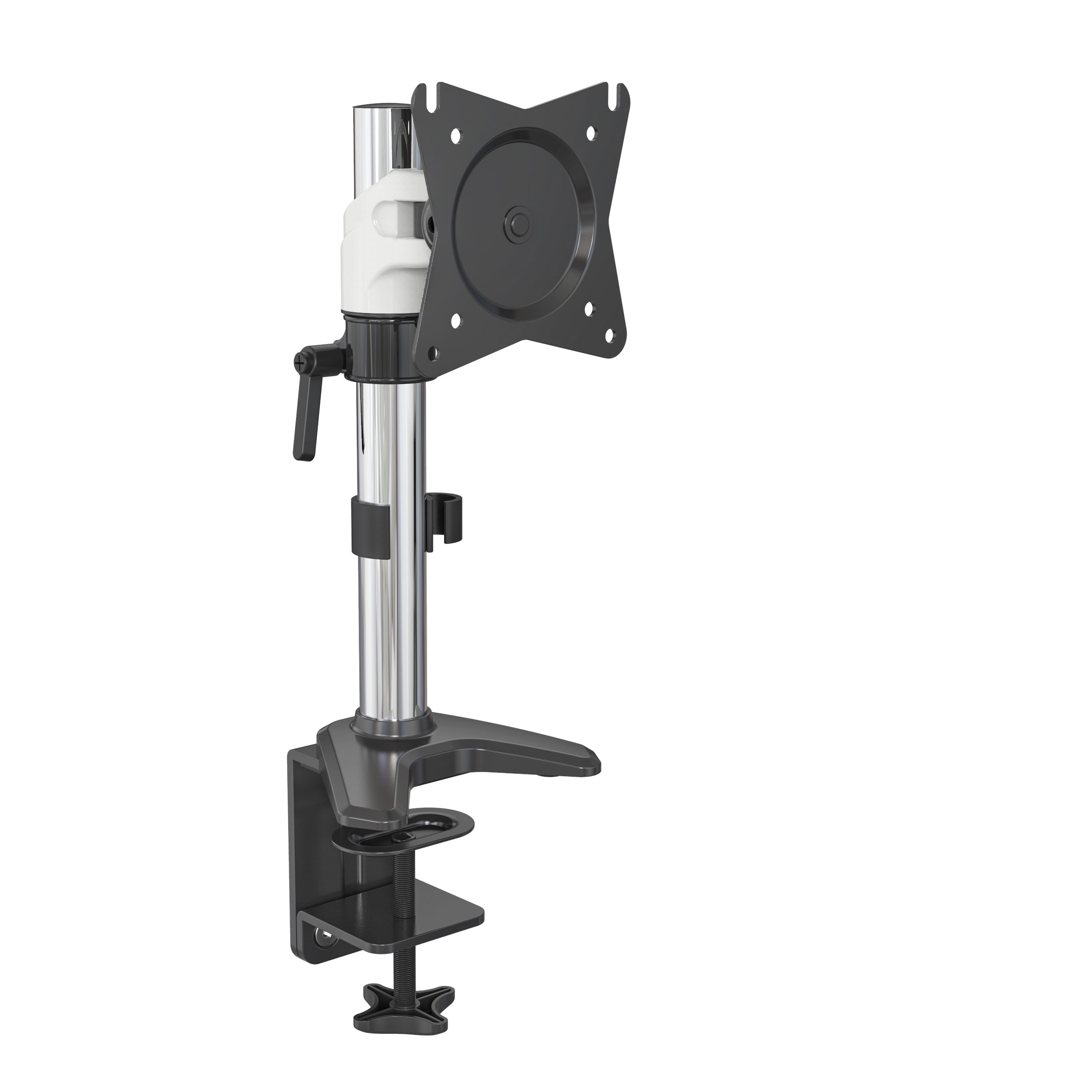 Height Adjustable Single Monitor Arm with Pole Stand – V-MOUNTS VM-AE10