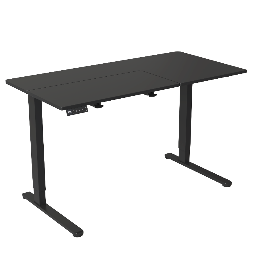 Single-Motor Lift & Tilt Electric Height Adjustable Desk | Independent Left Desktop Angle Adjustment & Memory Control V-MOUNTS JSD5-02-WD5