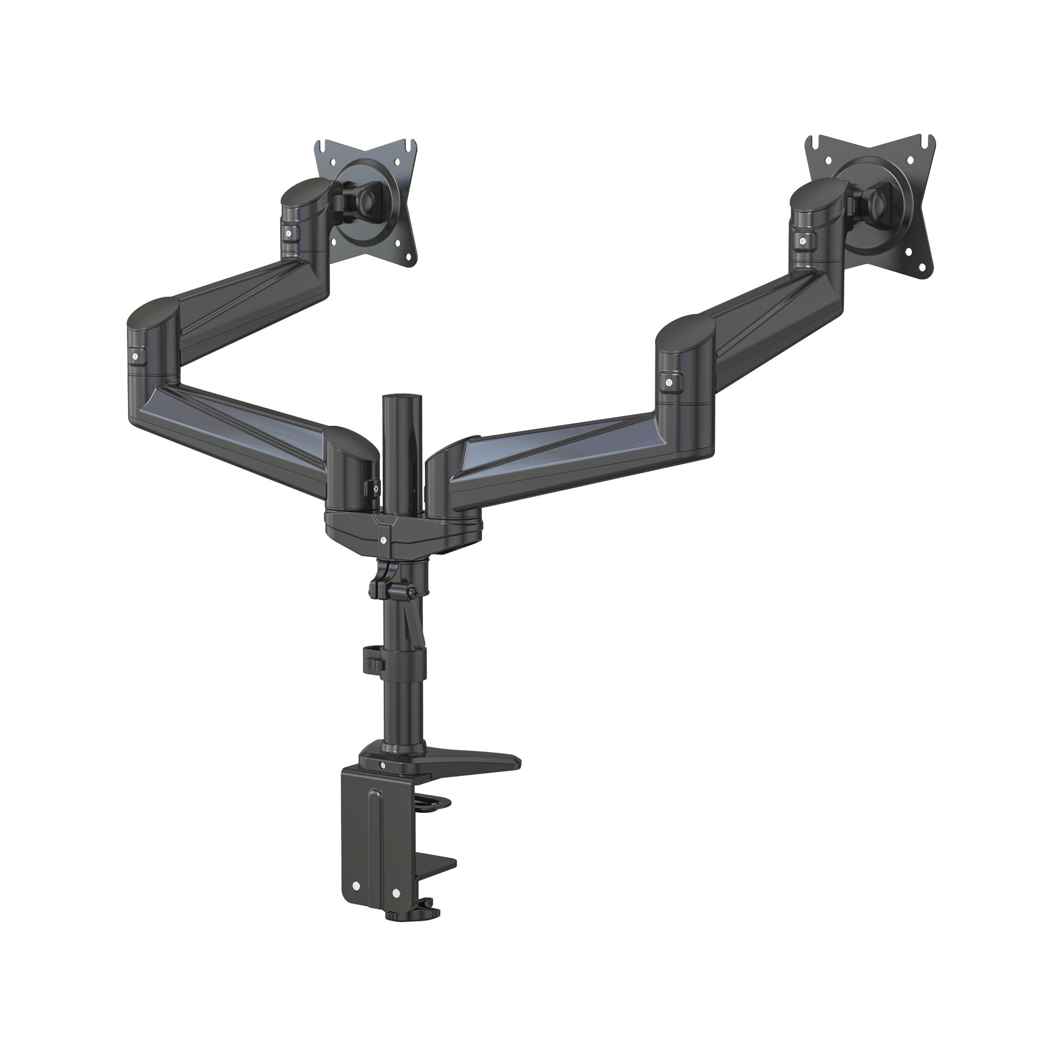 Support double articulé pour écrans, réglable jusqu'à 32