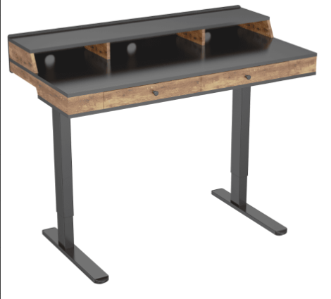 Dual-Tier Height Adjustable Desk | Integrated Storage & Cable Management | 3 Height Memory Presets V-MOUNTS JSD5-02-2X-ZW
