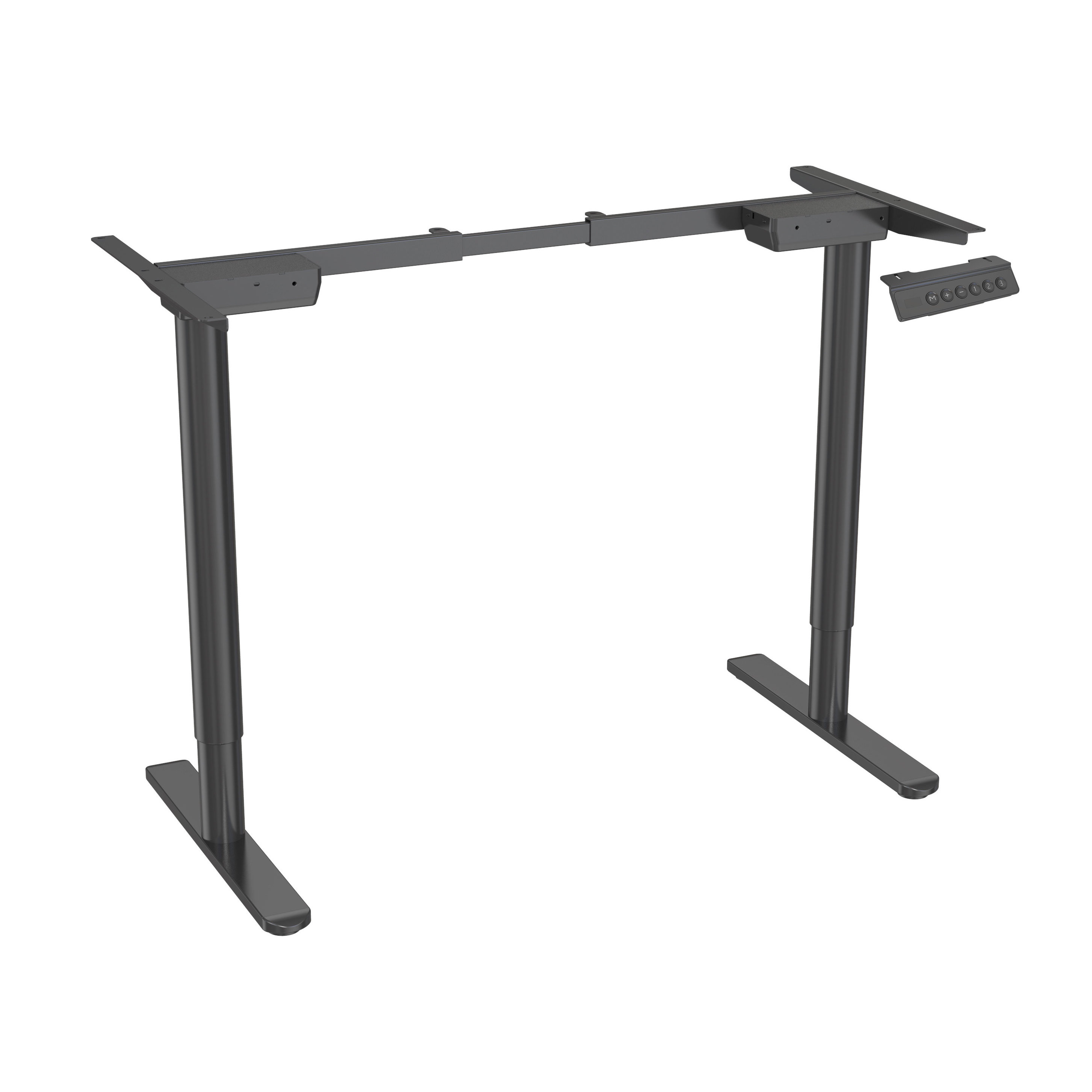Round Leg Dual Motor Standing Desk Frame with Memory Control – V-MOUNTS JSD2-03