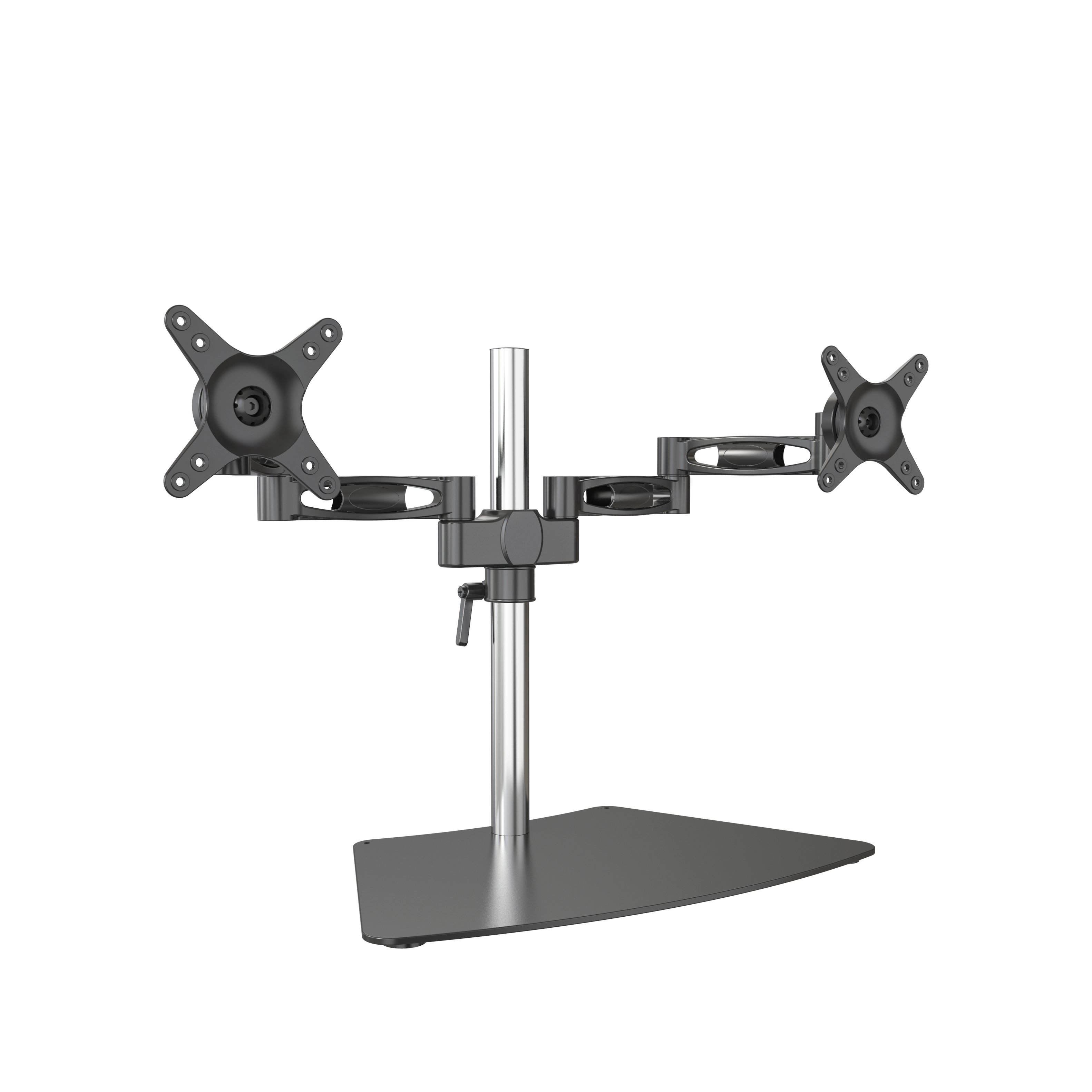 Full Motion Dual Monitor Desk Mount 13-27 Inch Desktop Base – V-MOUNTS VM-D09S