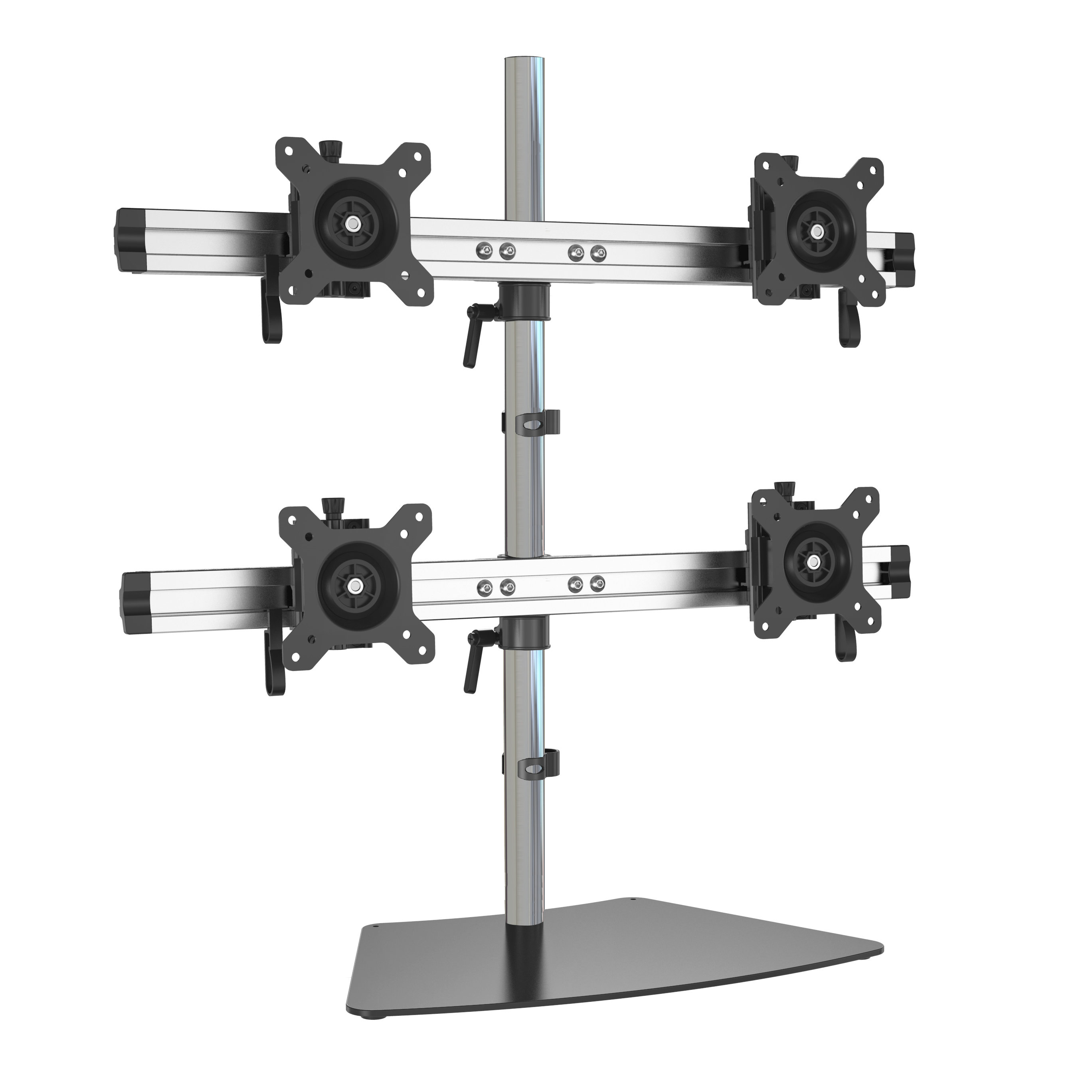4 Monitor Desk Stand Heavy Duty with Full Articulation – V-MOUNTS VM-MP240SL