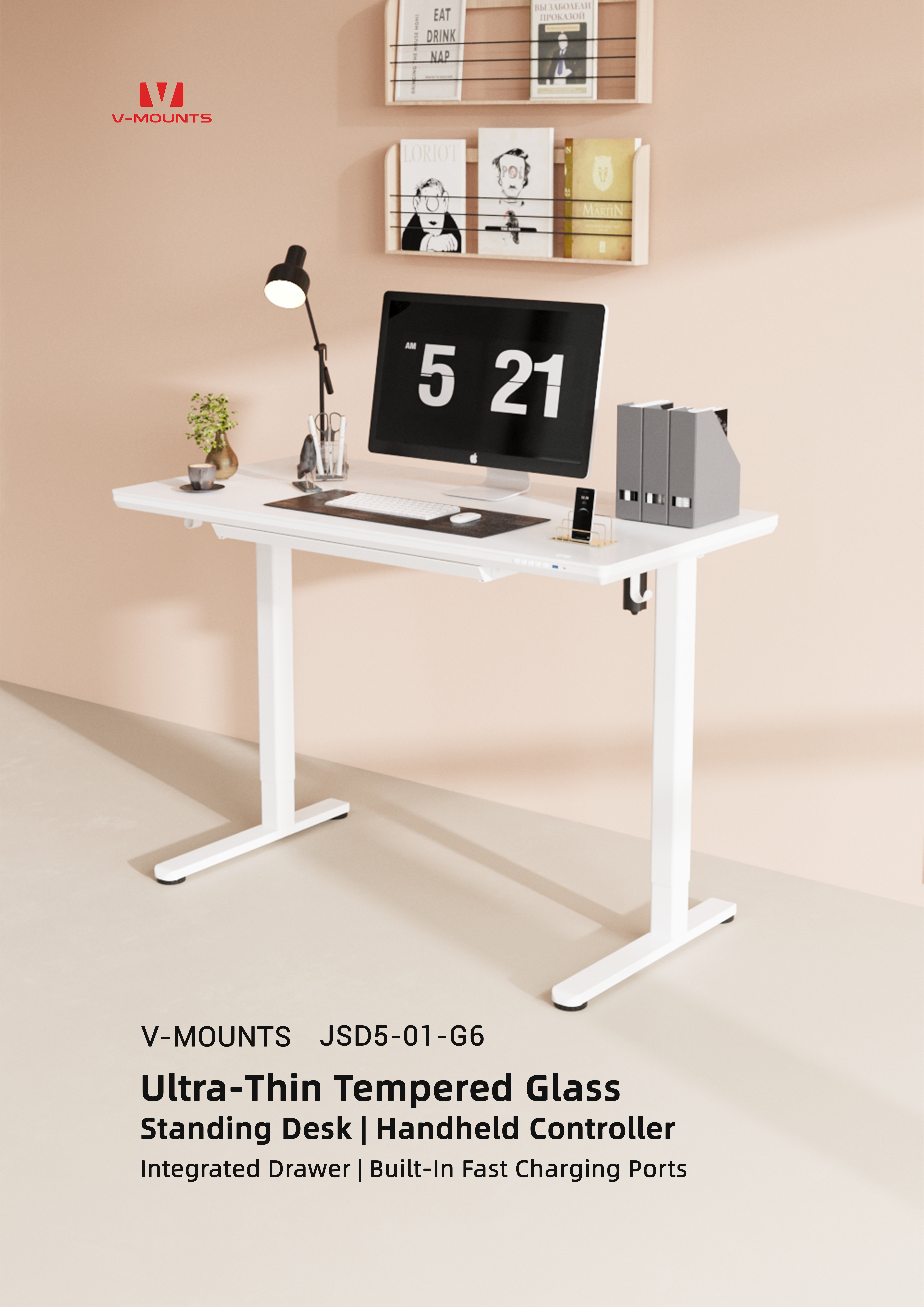 V-MOUNTS Electric Sit to Stand Desks JSD5-01-G6