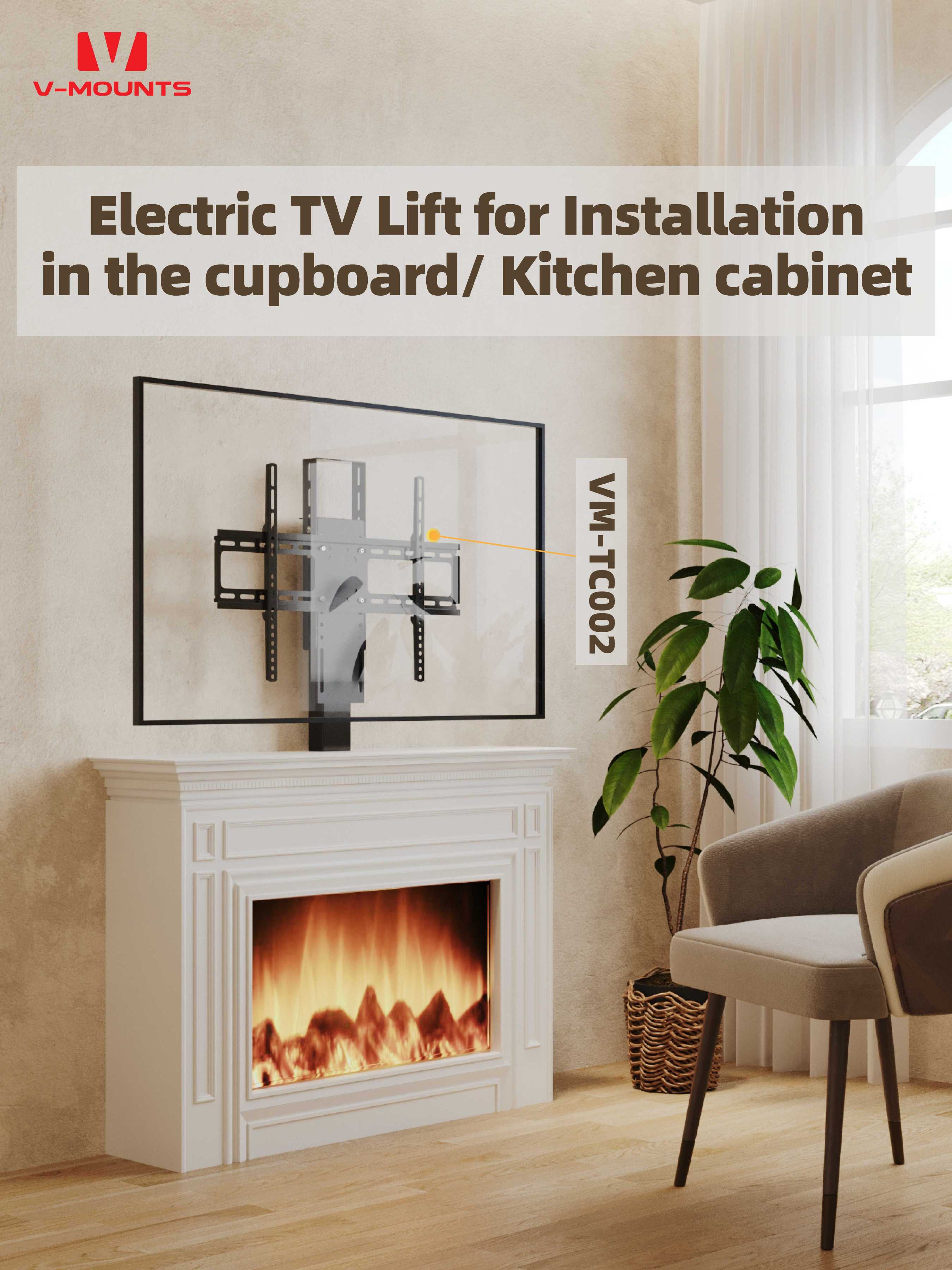 V-MOUNTS Motorized TV Lift Stands TC002