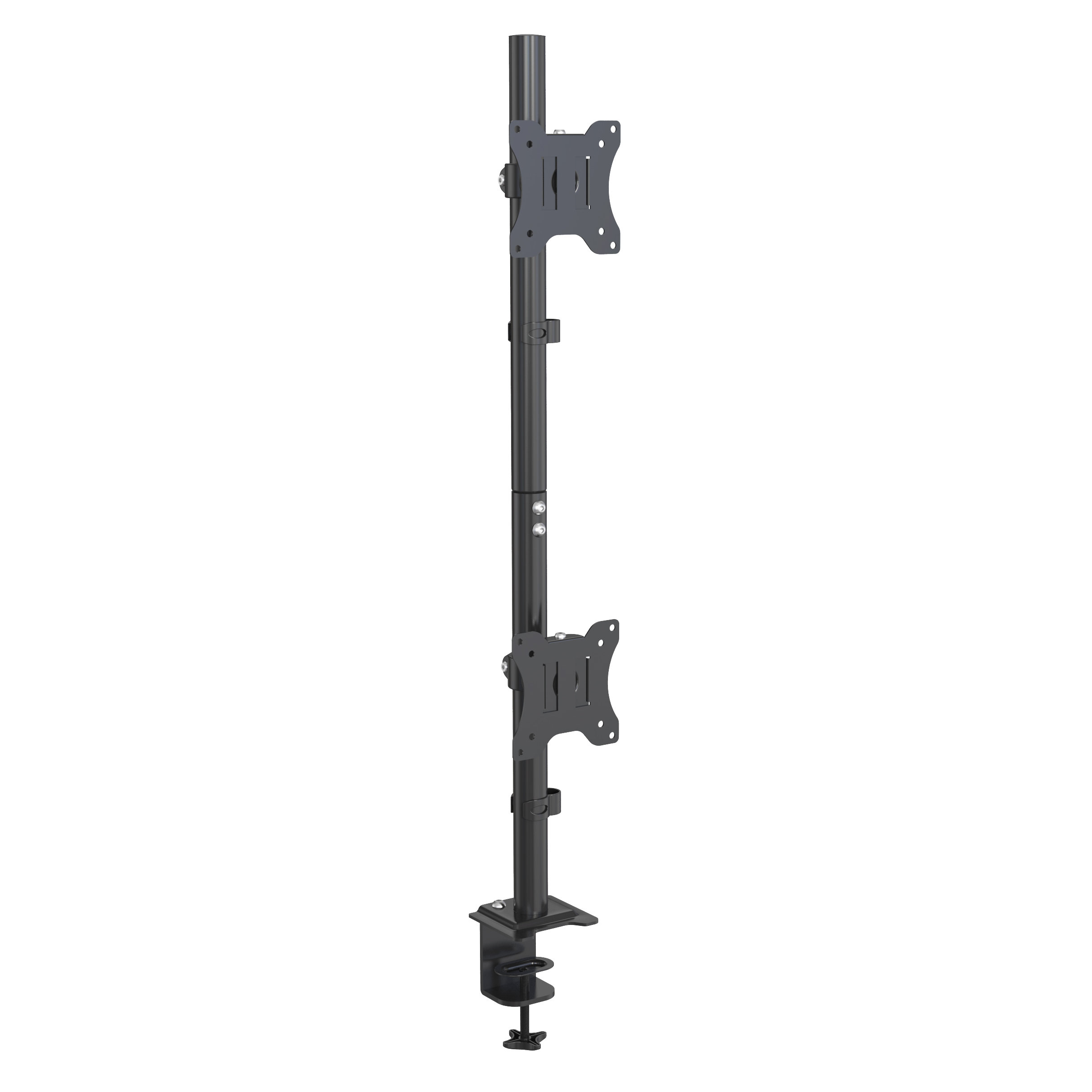 Supporto per Scrivania Articolato per Doppio Monitor con Morsetto a C e Foro V-MOUNTS VM-D502