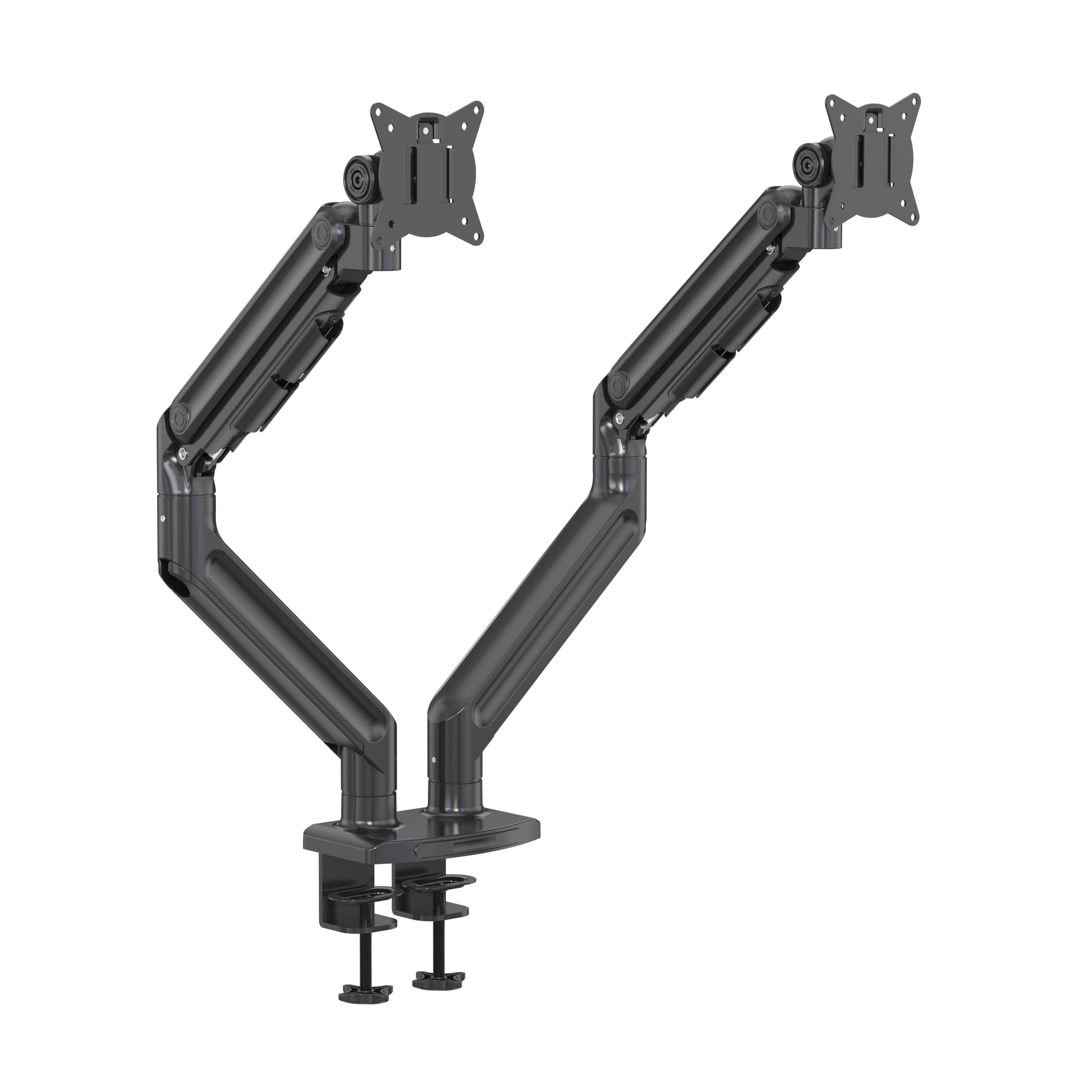 Dual Monitor Arm Gas Spring Mount for 17–57