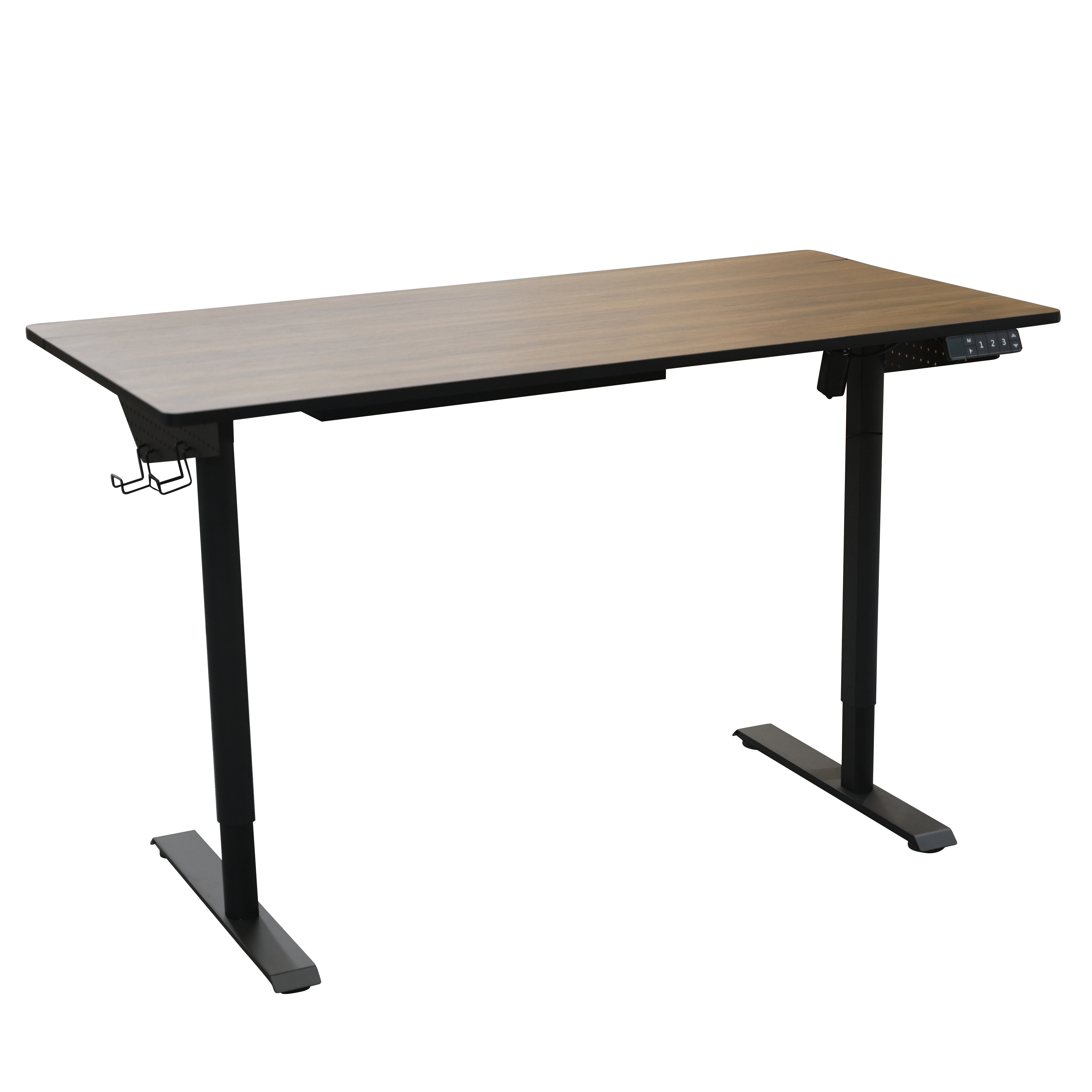 Electric Height Adjustable Desk with Side Pegboard Storage | Rear Flip Panel & Concealed Cable Management V-MOUNTS JSD5-06-WD5