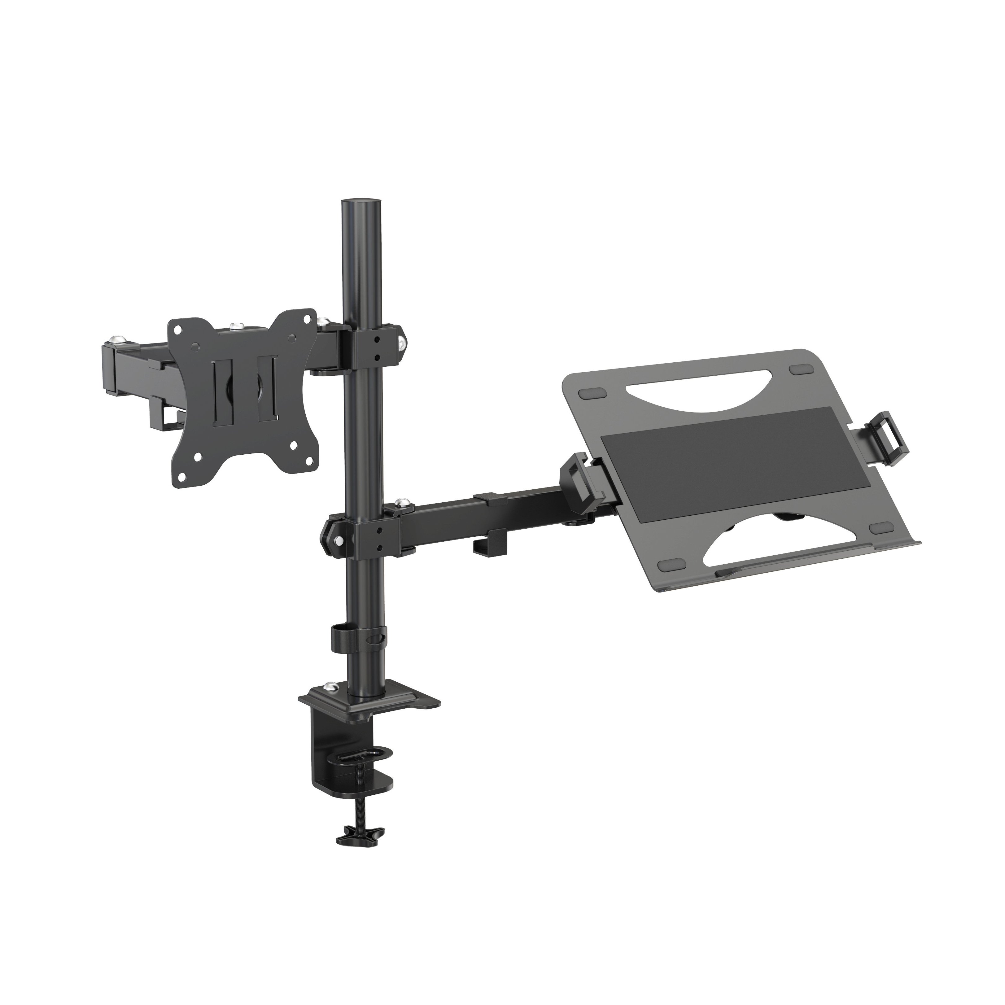 Dual Arm Monitor and Laptop Mount Stand for Desk – V-MOUNTS VM-LH12