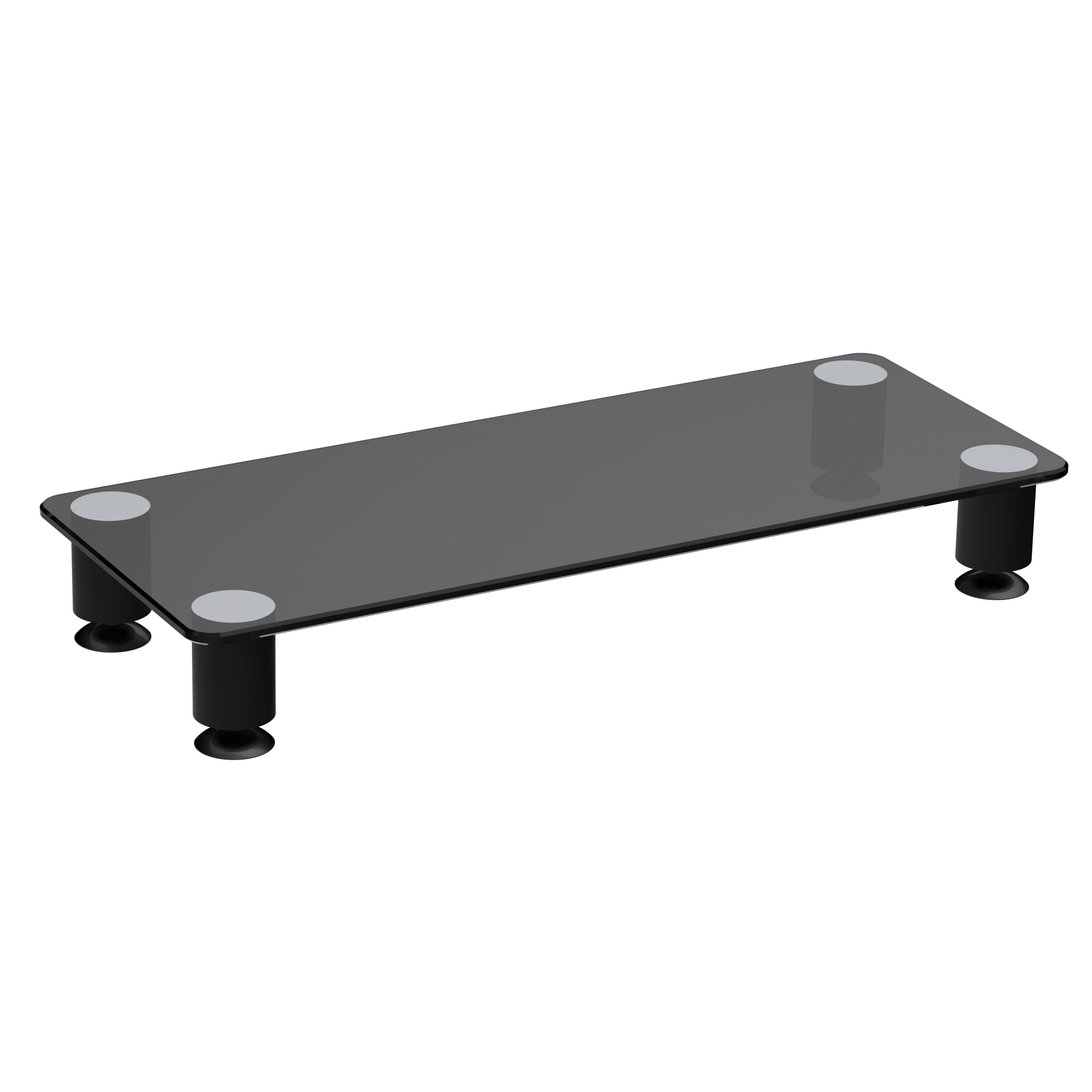 Tempered Glass Monitor Riser Stand for Laptop & Tablet – V-MOUNTS VM-MR02