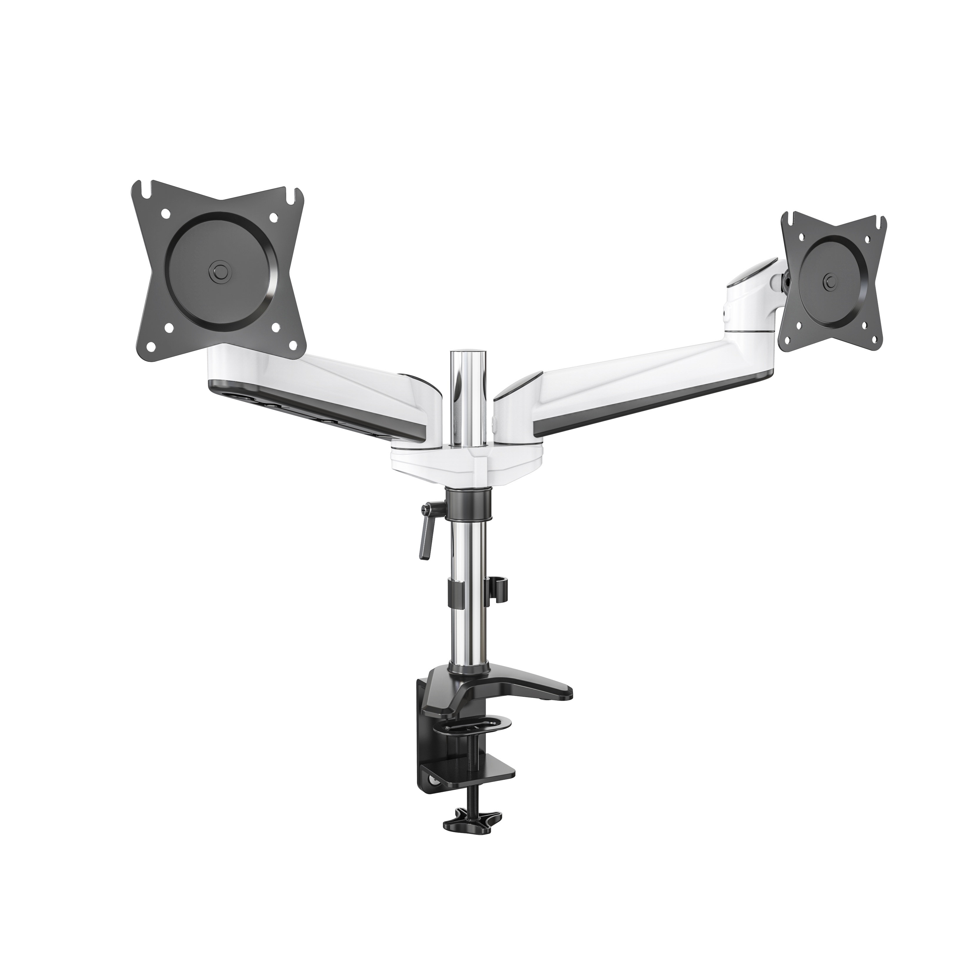 Support double en aluminium avec ajustement manuel de la hauteur – V-MOUNTS VM-AE22