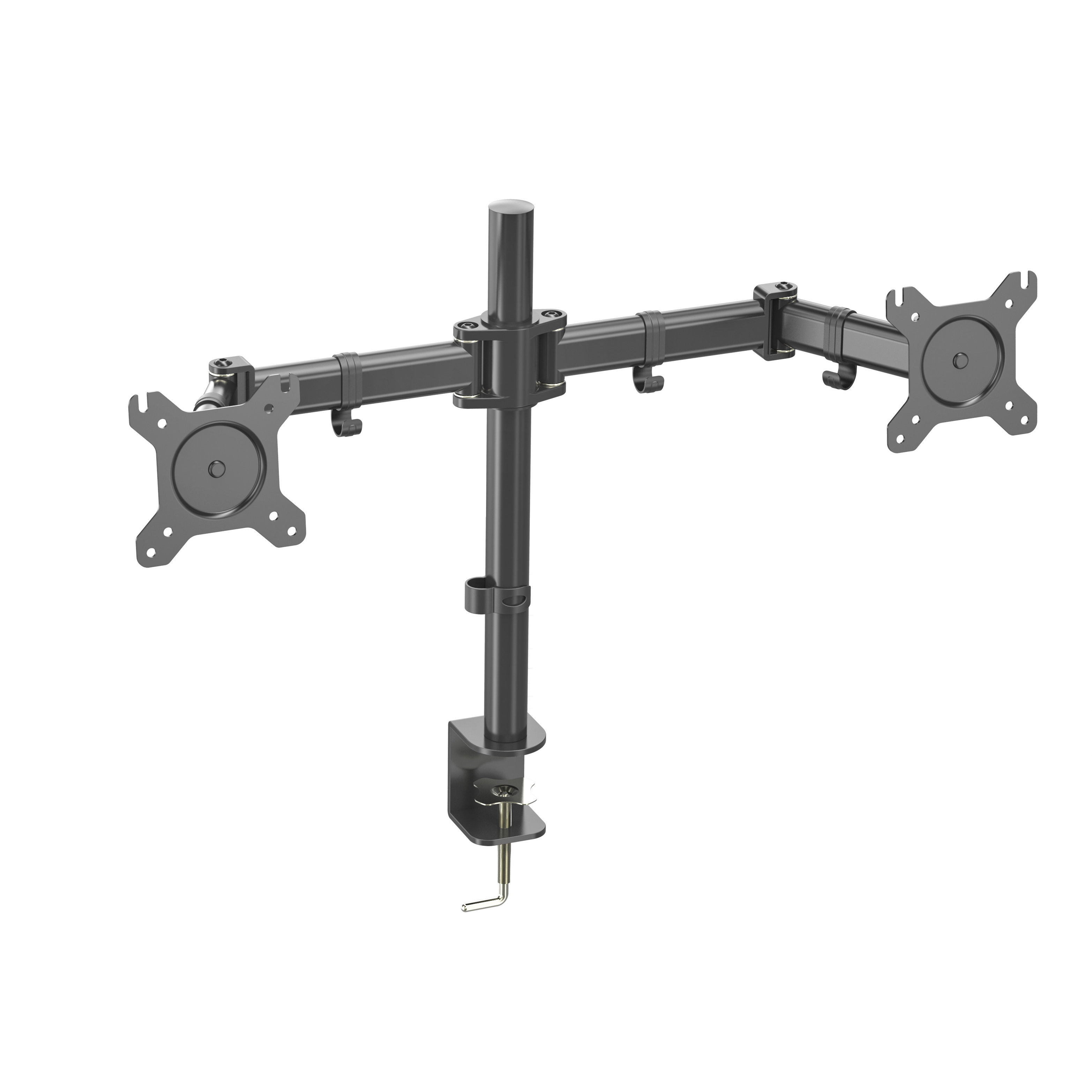 Dual Monitor Arm | Fully Adjustable Aluminum Desk Mount for 13