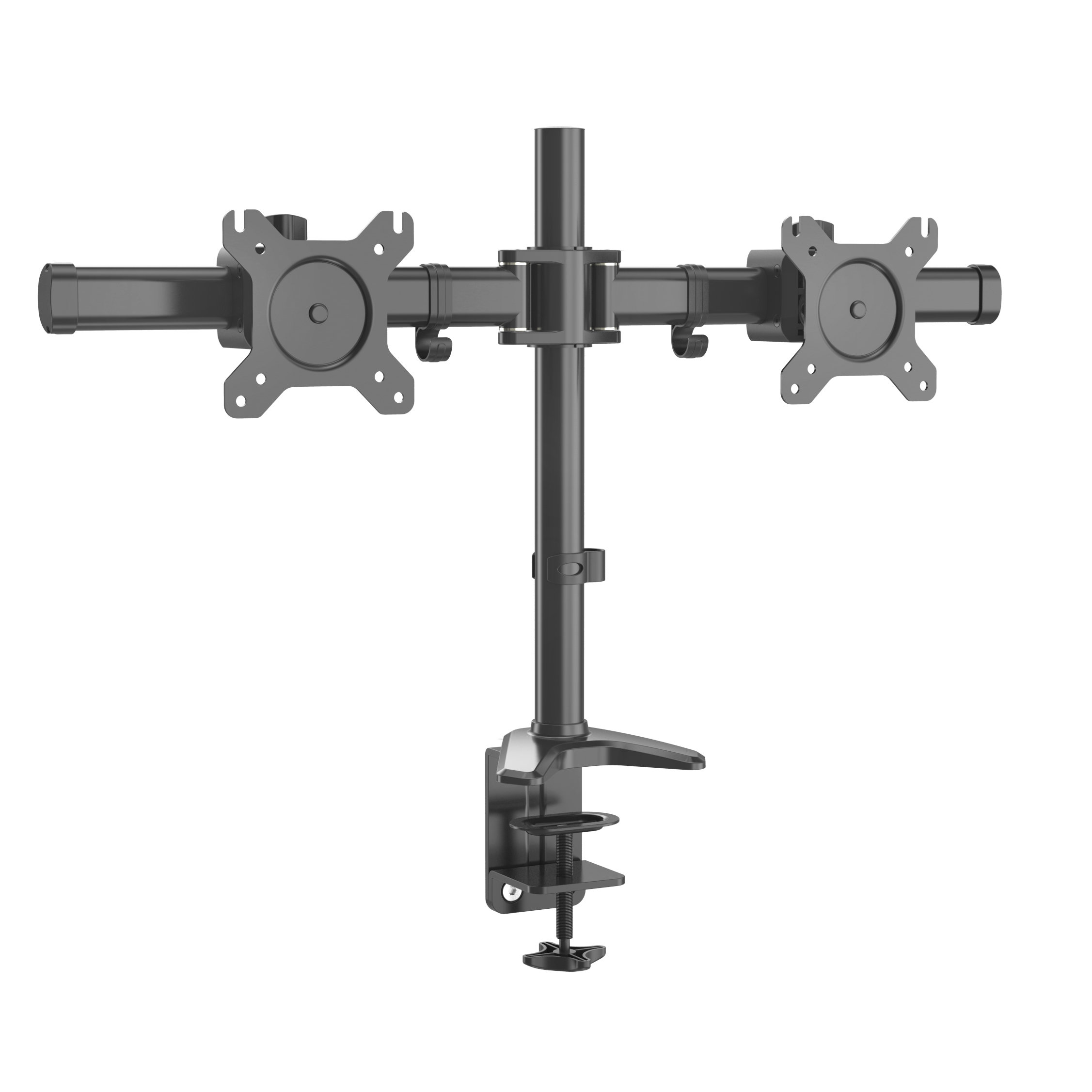 Adjustable Dual Monitor Arm with Desk Clamp & Cable Management – V-MOUNTS VM-MP320CL