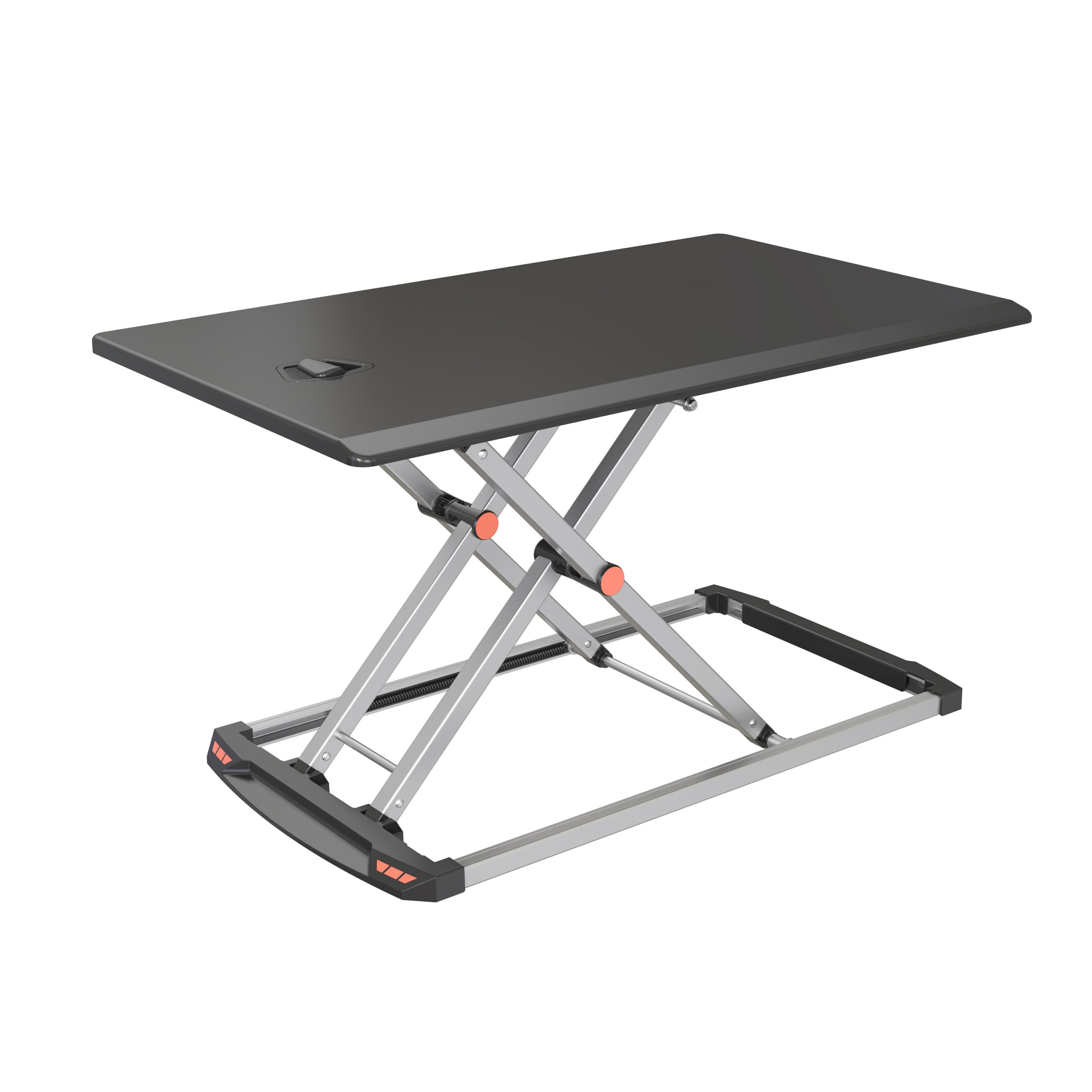 Lockable Gas Spring Sit-Stand Desk Converter with Rugged Base | V-MOUNTS VM-SD15