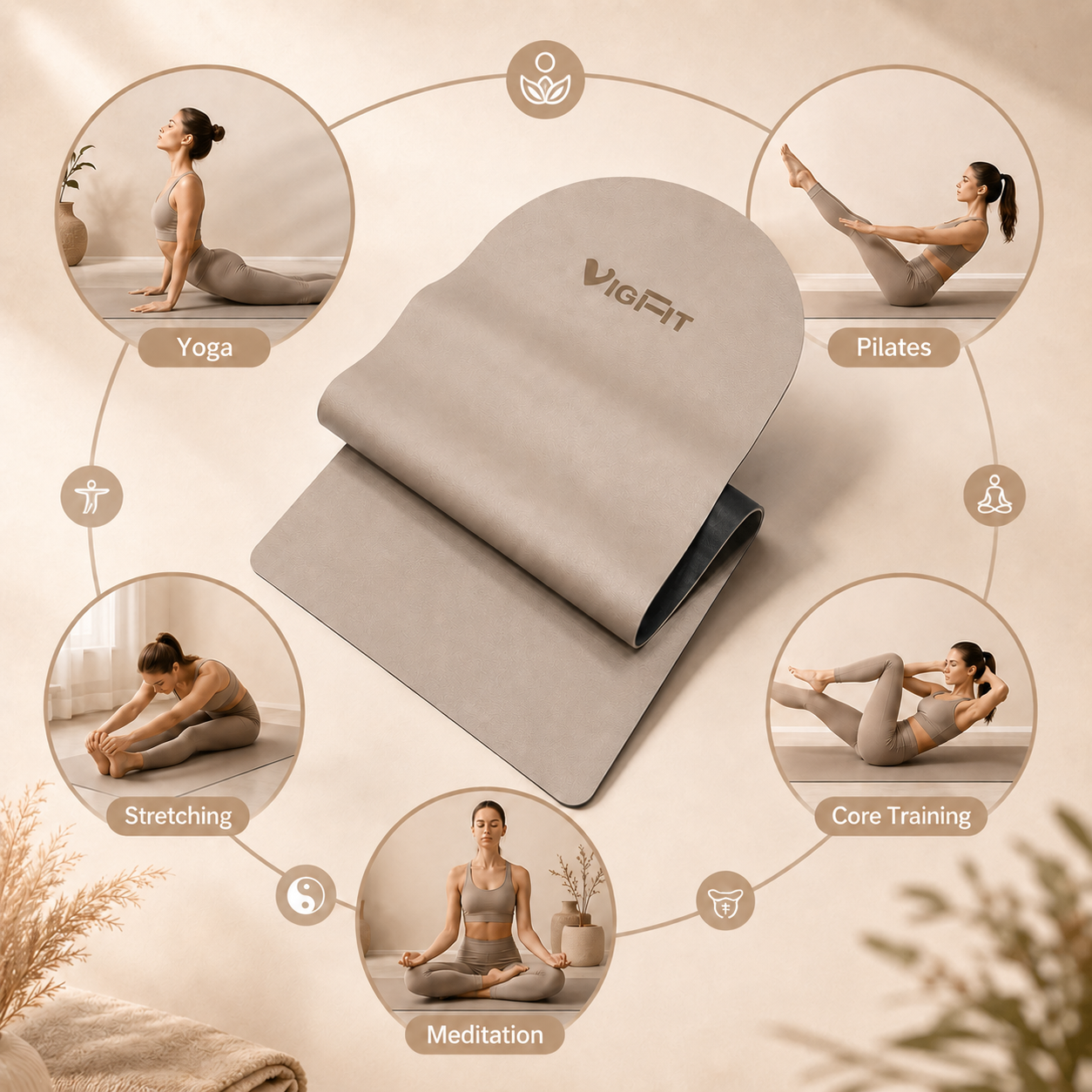 Tappeto yoga in PU
