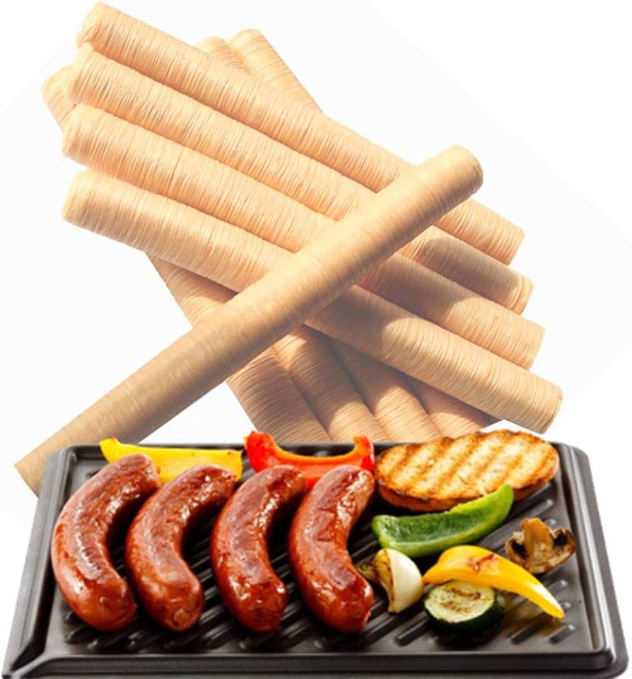 Amazon.com: Urnanal Edible Collagen Casing, Natural Clear Edible Roast  Sausage Hot Dog Collagen Casing, for Homemade Sausage Ham, 26 mm×14 m/ 1  pcs : Grocery & Gourmet Food