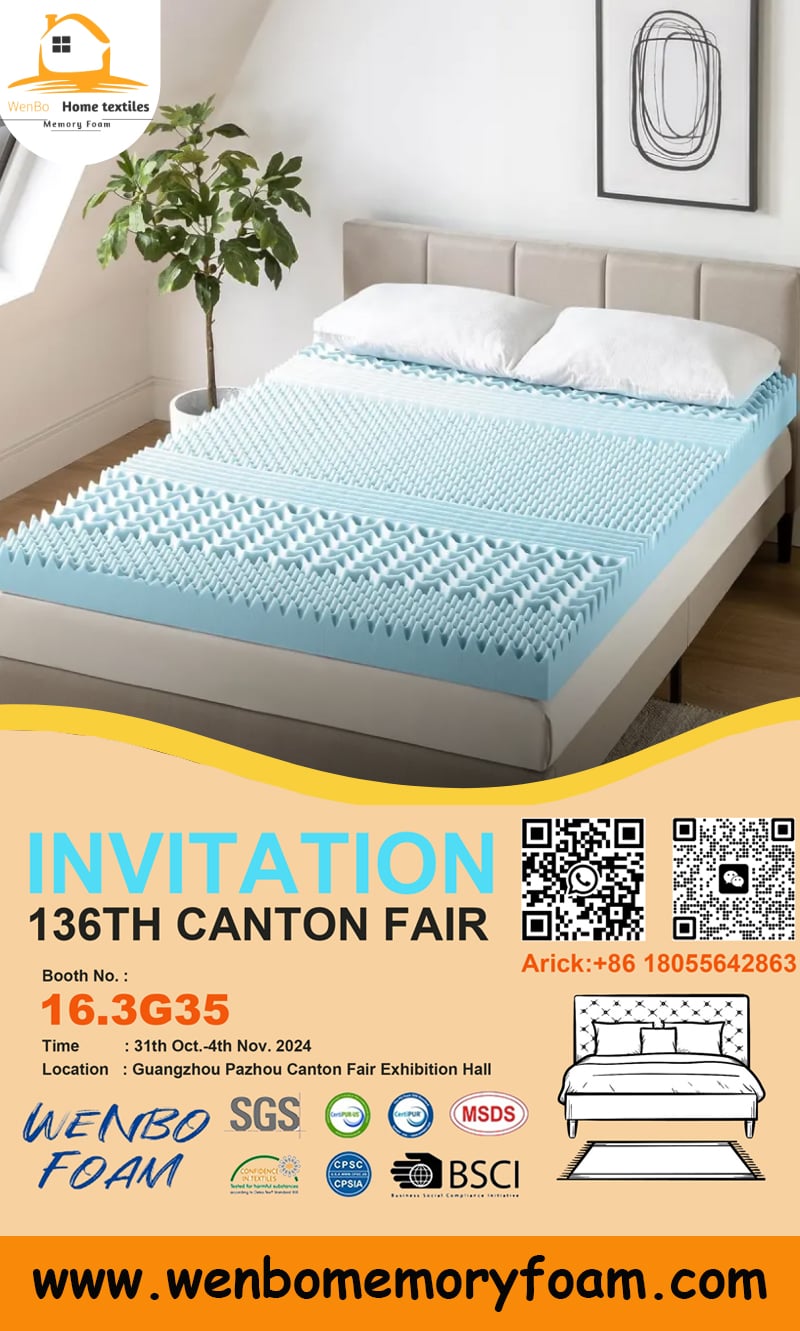 31th Oct.-4th Nov. 2024,136TH CANTON FAIR丨WENBO FOMA invites you to join us!