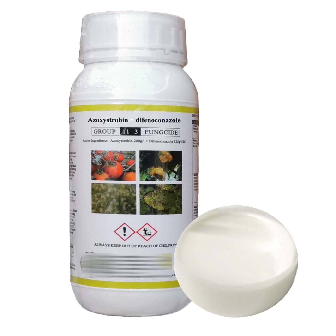 Difenoconazole 125g/L + Azoxystrobin 200g/L SC Dawa ya Kupunguza Ugonjwa wa Mimea