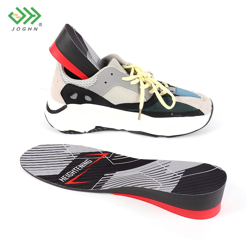 Plantillas para aumentar la altura invisibles de dos capas JOGHN Foot Lift para personas pequeñas Plantillas suaves personalizadas para aumentar la altura de 4,5 cm